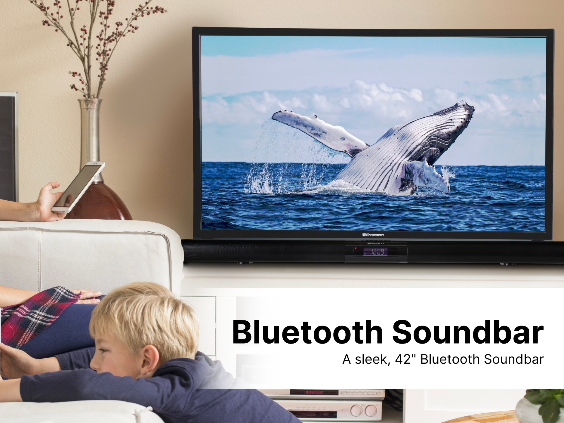 42" Bluetooth® Soundbar with Digital FM Radio and Remote Control
