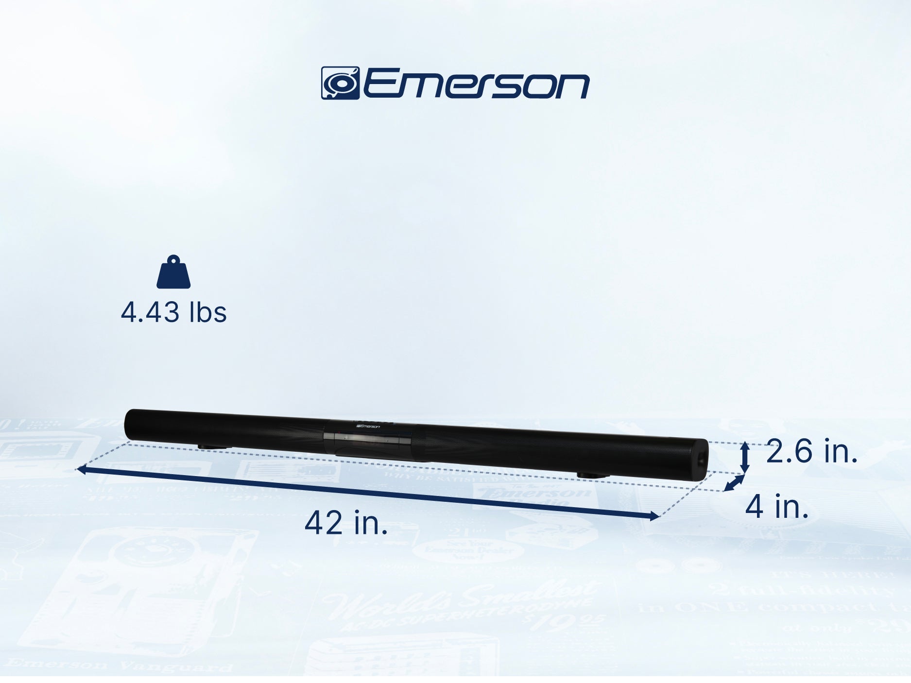 42" Bluetooth® Soundbar with Digital FM Radio and Remote Control