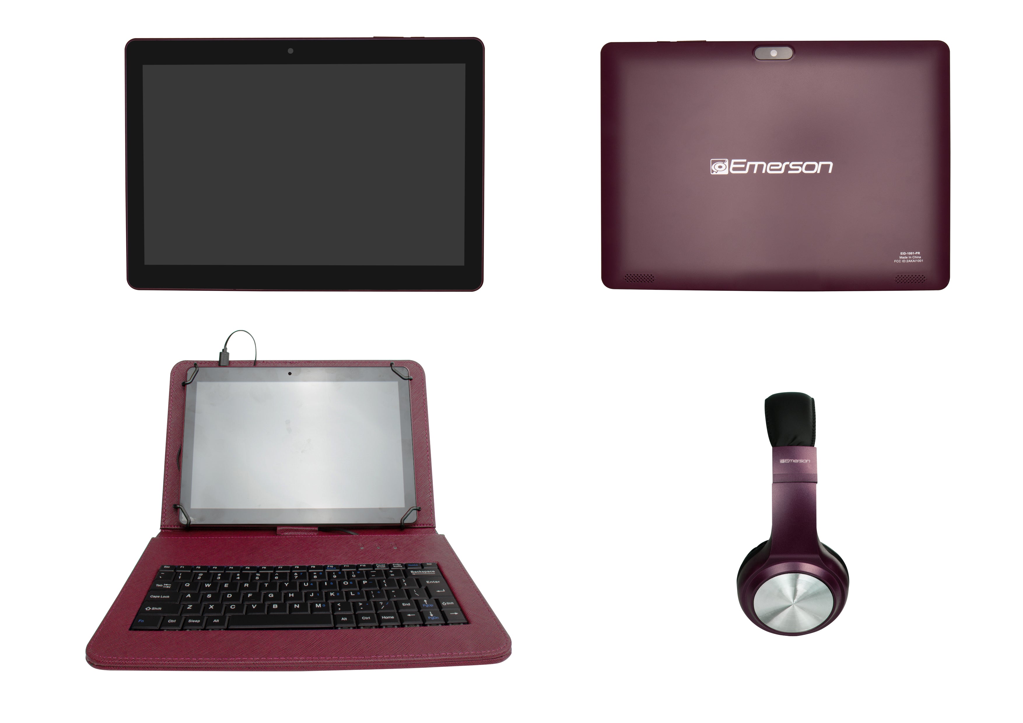10.1" Tablet Combo with Wired Headphone and USB Keyboard
