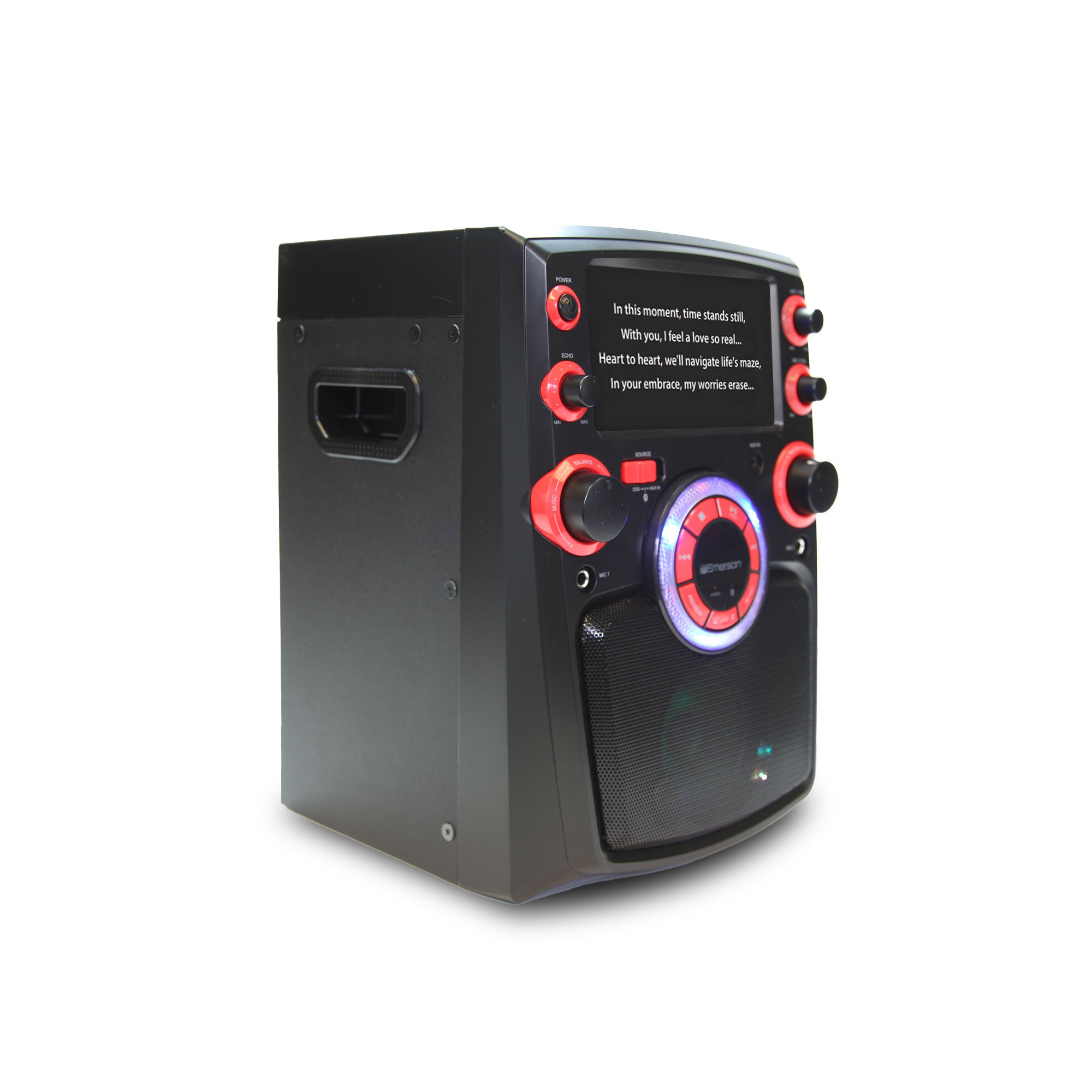 Portable Bluetooth® Karaoke System
with 7" LCD Display