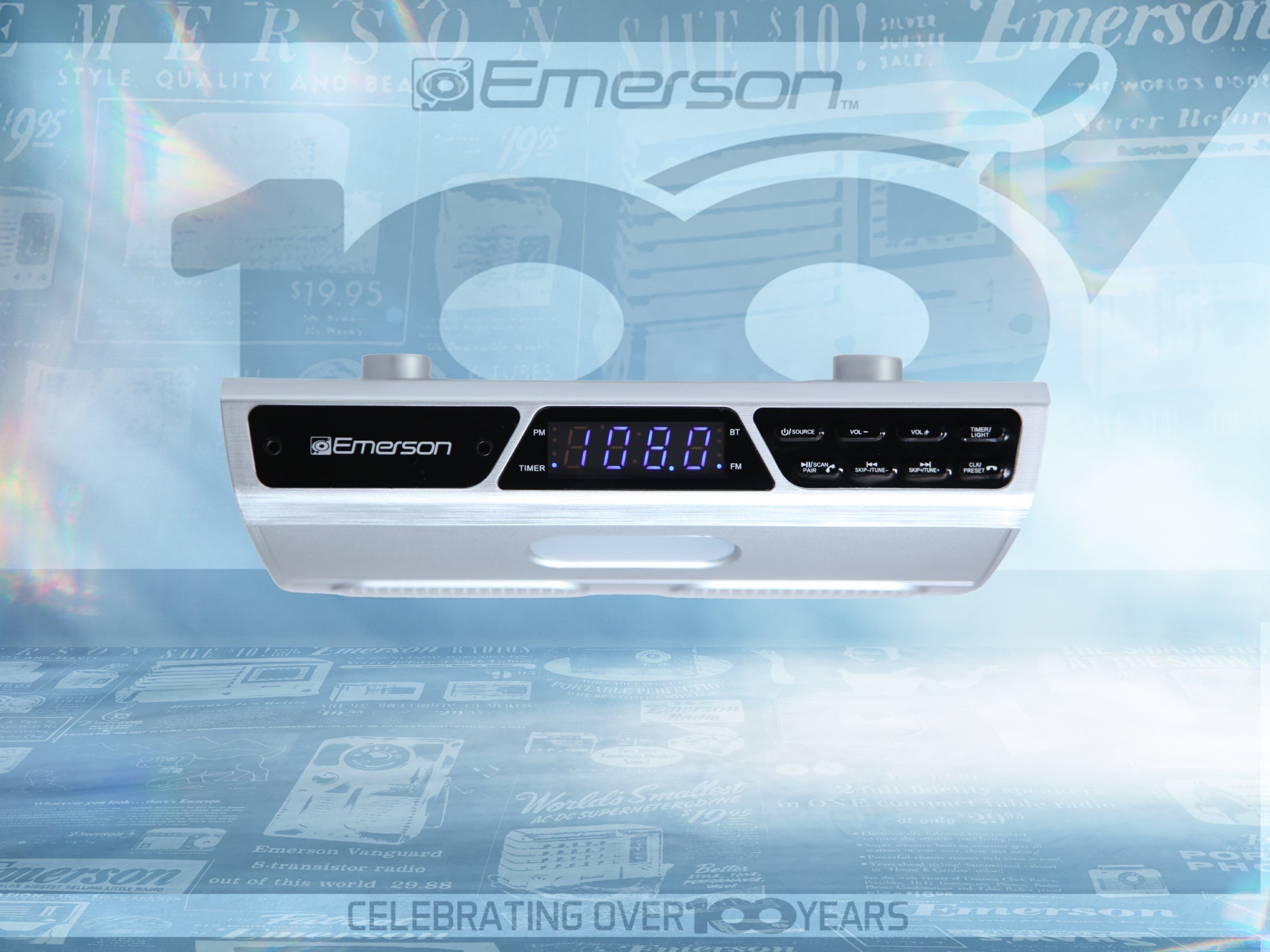 Undercabinet Bluetooth® Speaker with FM Radio
