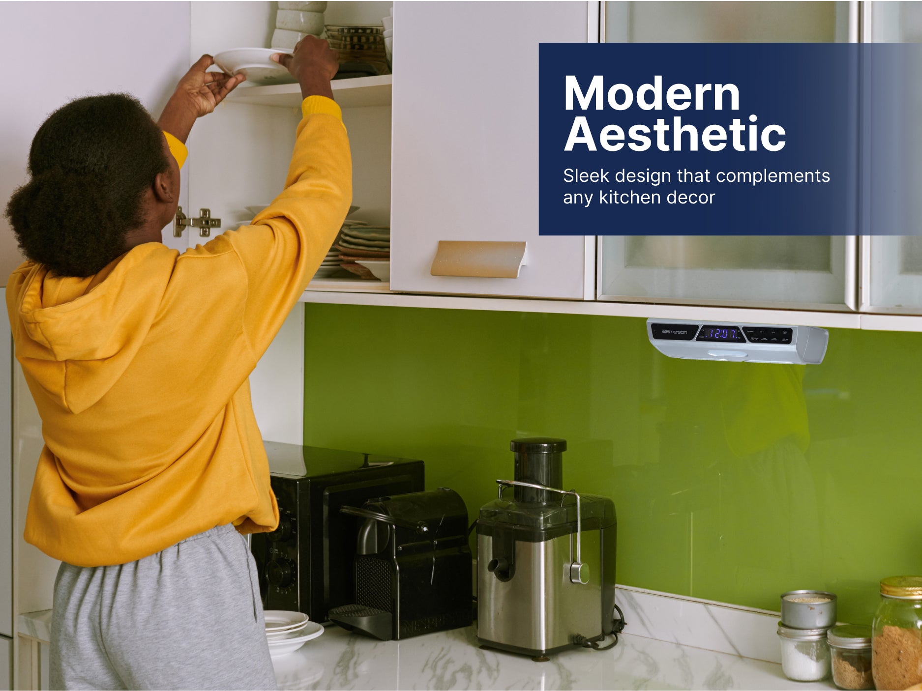 Undercabinet Bluetooth® Speaker with FM Radio