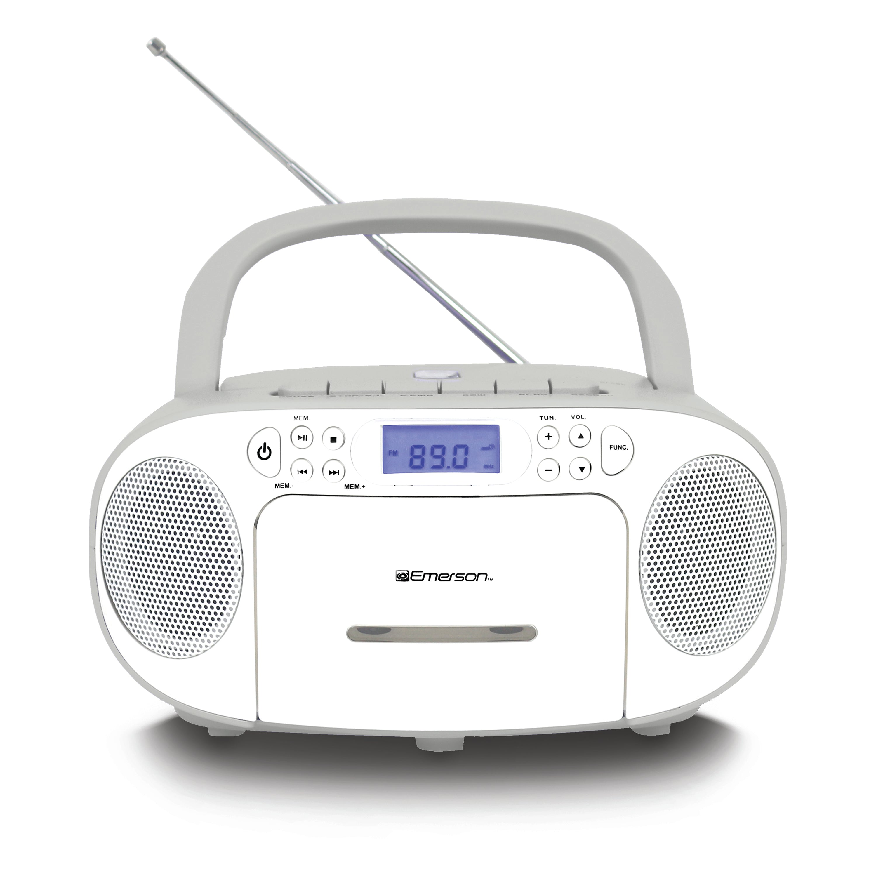 Portable CD / Cassette Boombox with AM/FM Radio