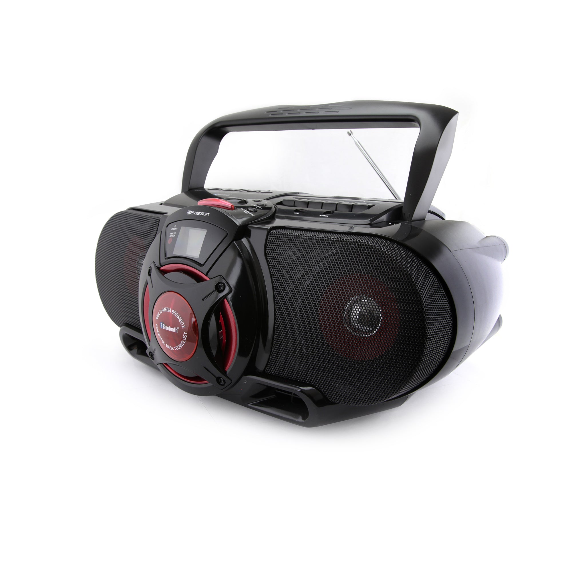 Bluetooth® Boombox with CD / Cassette / MP3 / USB / BT Player and AM/F ...
