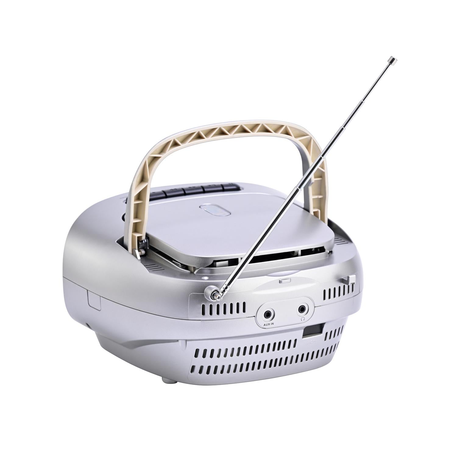 Portable CD / Cassette Boombox with AM/FM Radio