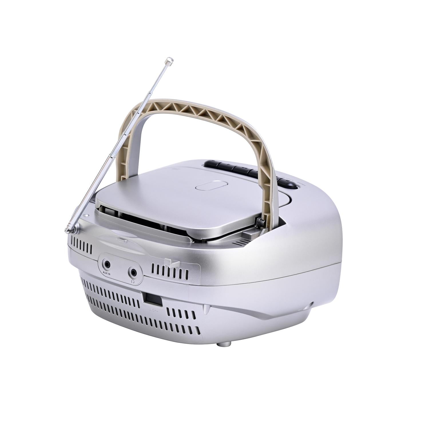 Portable CD / Cassette Boombox with AM/FM Radio