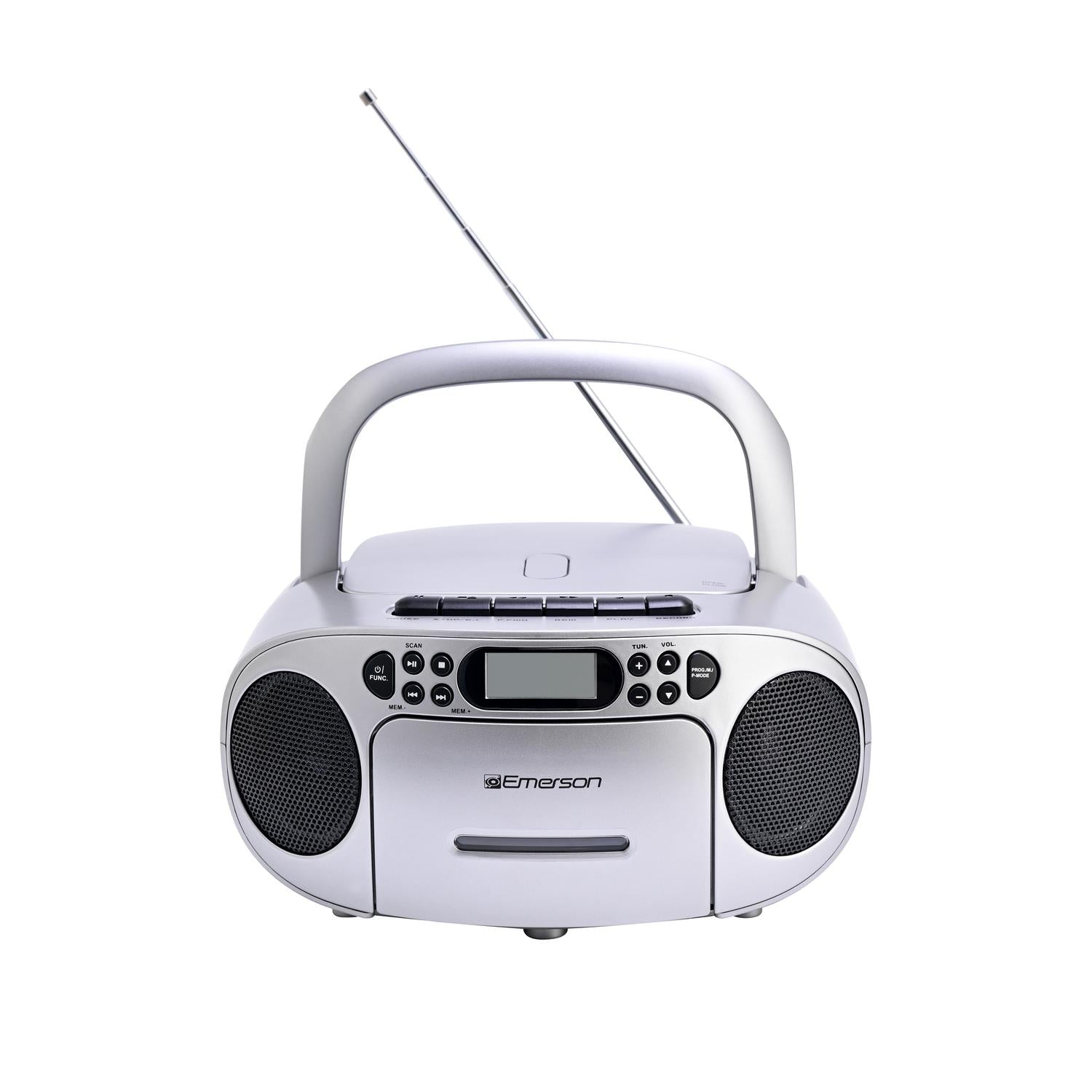 Portable CD / Cassette Boombox with AM/FM Radio
