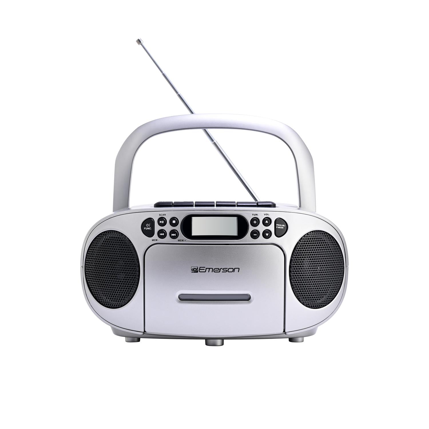 Portable CD / Cassette Boombox with AM/FM Radio