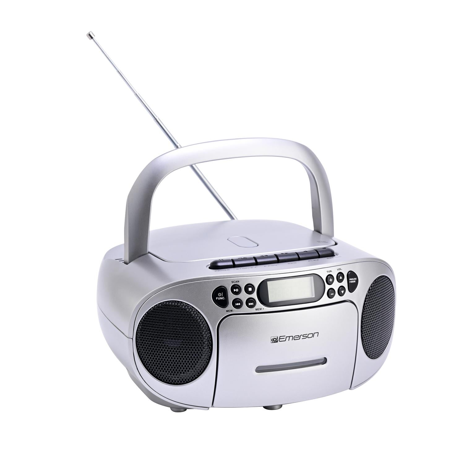Portable CD / Cassette Boombox with AM/FM Radio