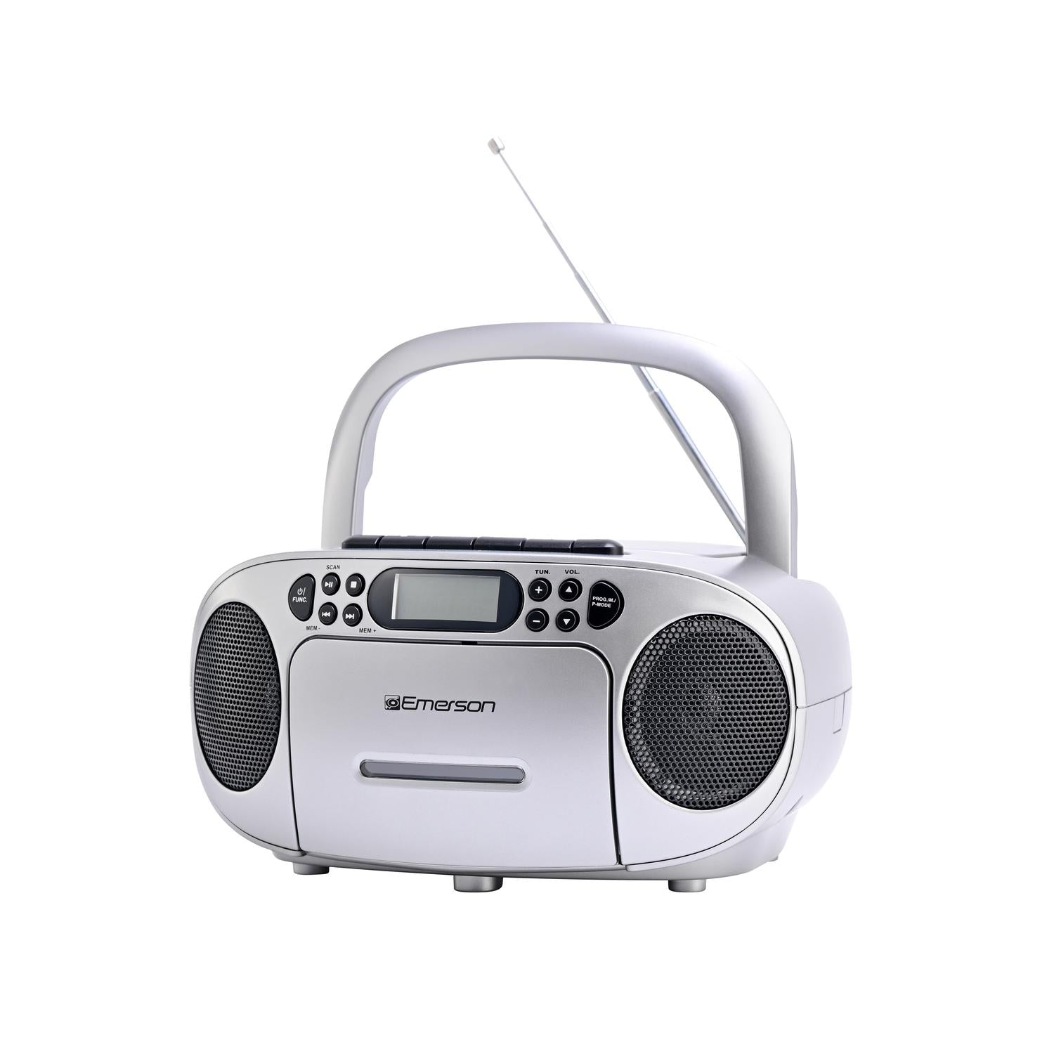 Portable CD / Cassette Boombox with AM/FM Radio