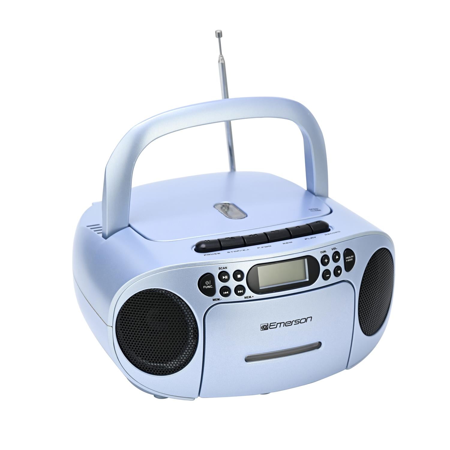 Portable CD / Cassette Boombox with AM/FM Radio