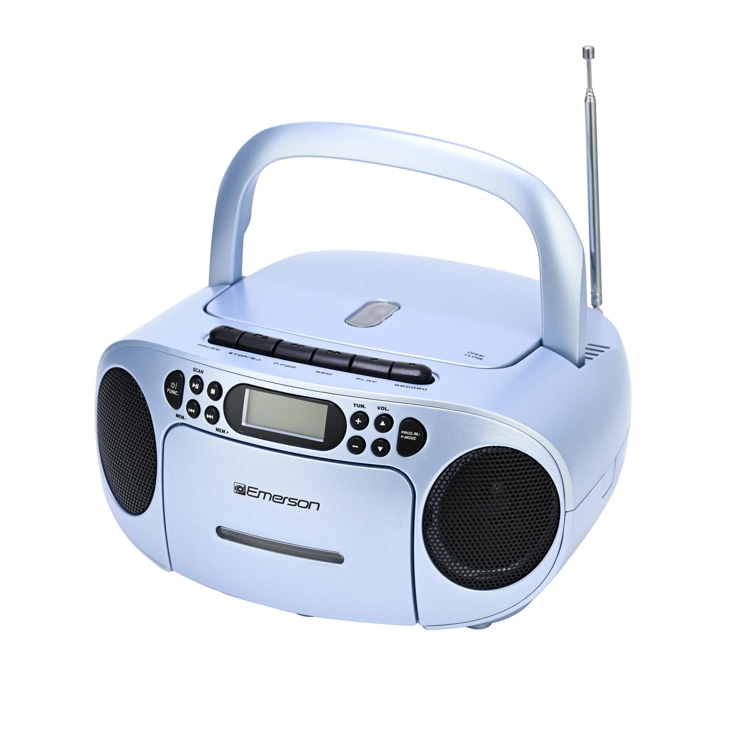 Portable CD / Cassette Boombox with AM/FM Radio