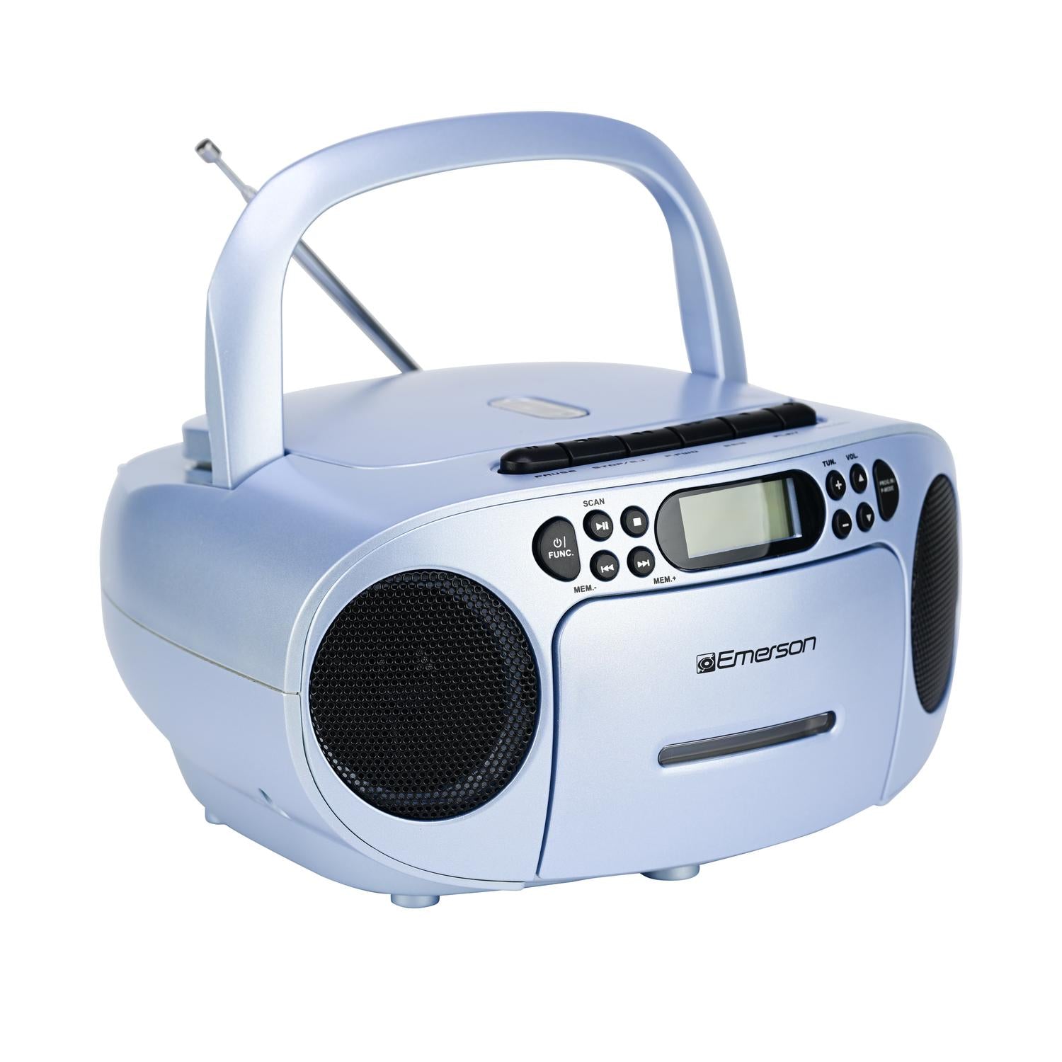 Portable CD / Cassette Boombox with AM/FM Radio