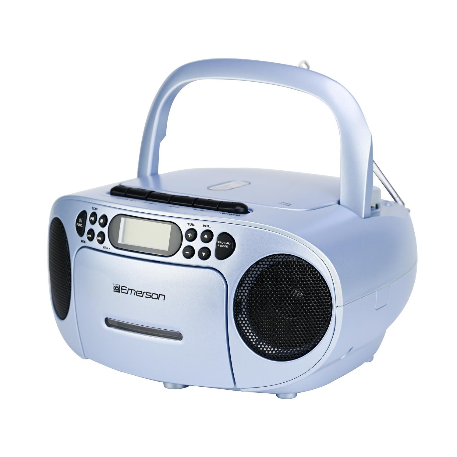 Portable CD / Cassette Boombox with AM/FM Radio
