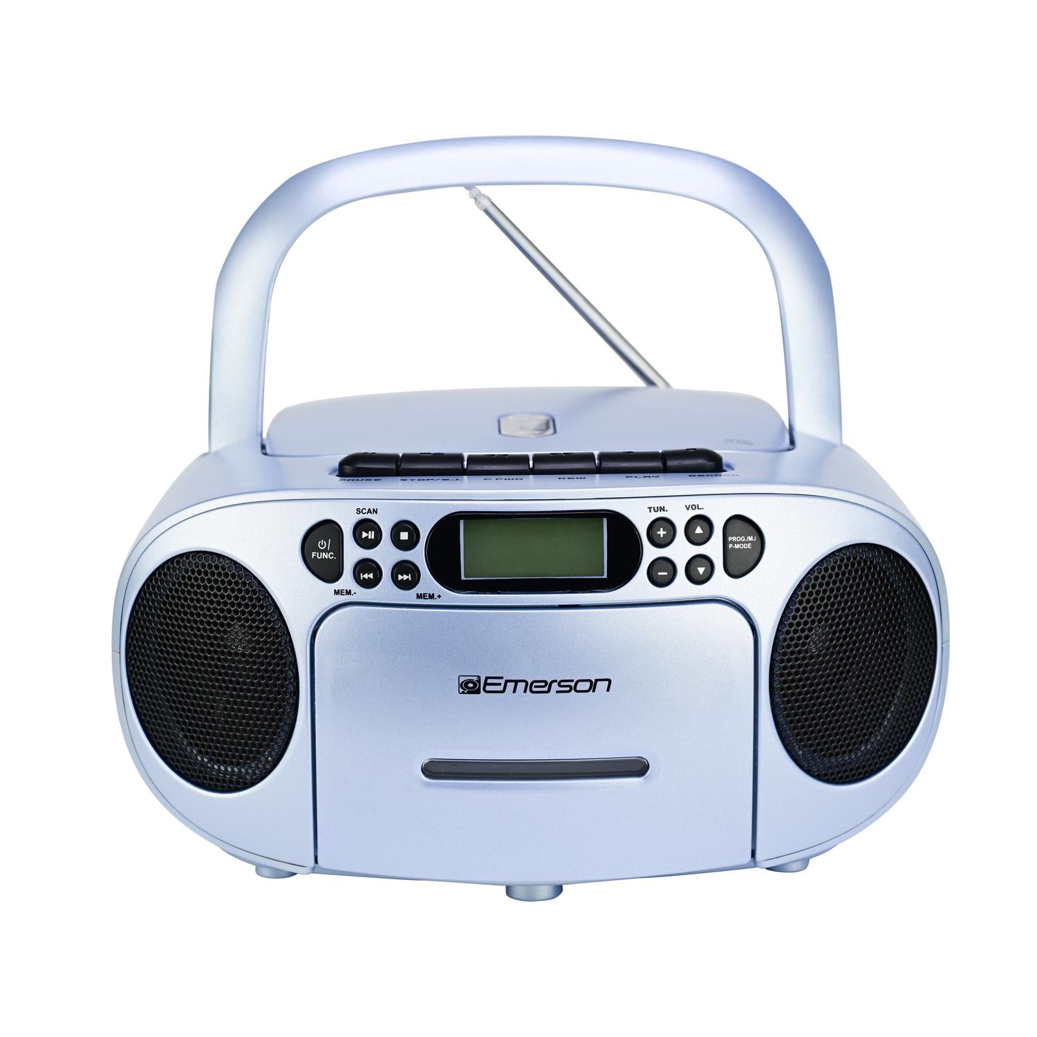 Portable CD / Cassette Boombox with AM/FM Radio