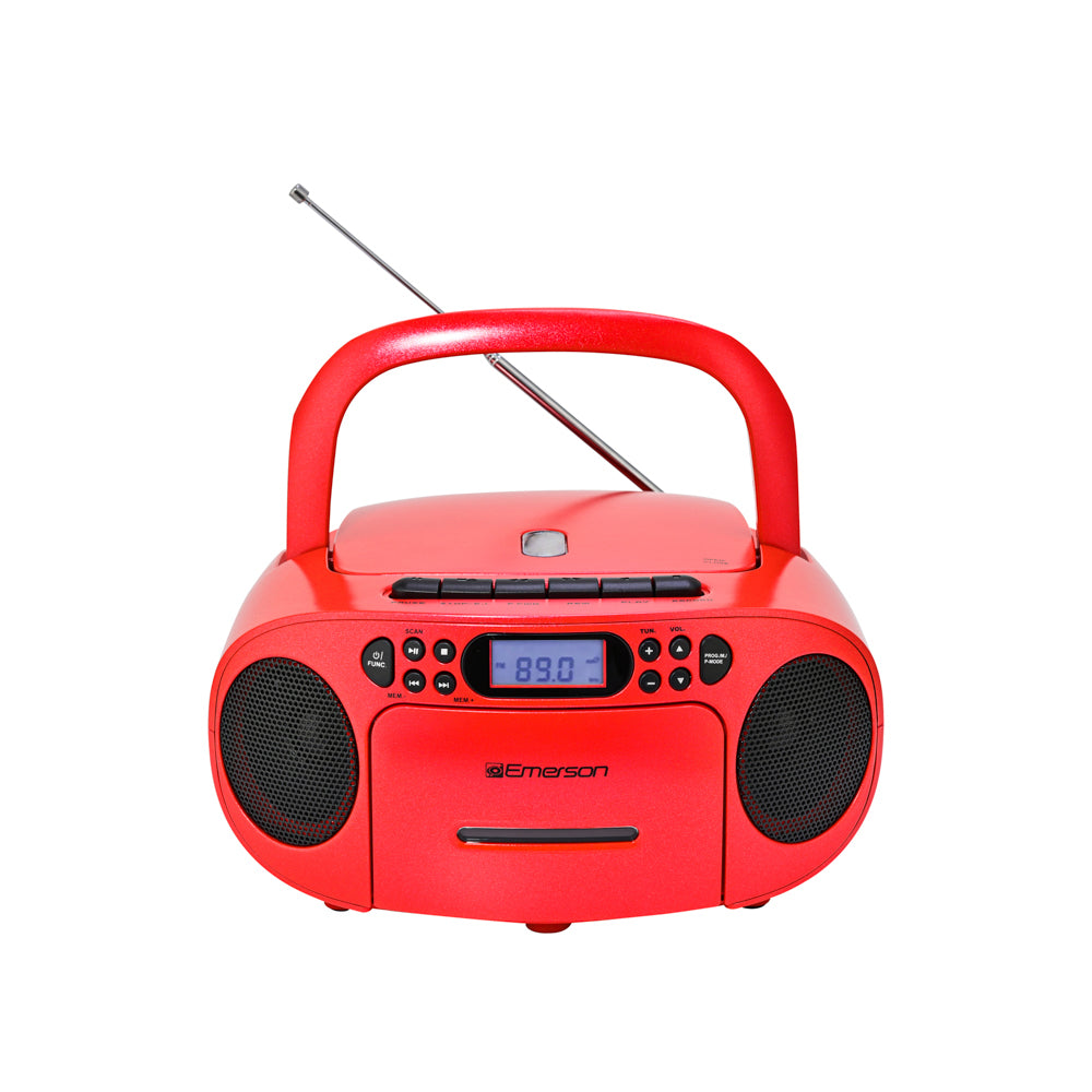 Portable CD / Cassette Boombox with AM/FM Radio