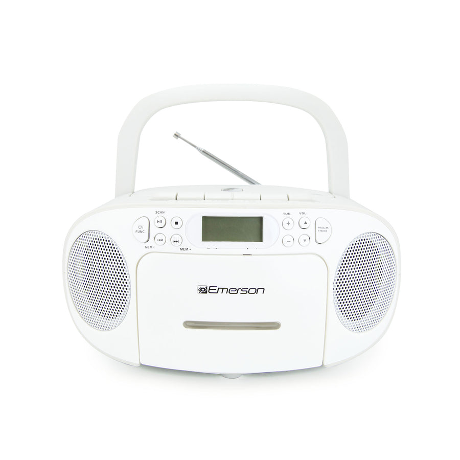 Portable CD / Cassette Player with AM/FM Stereo – EMERSONAUDIO
