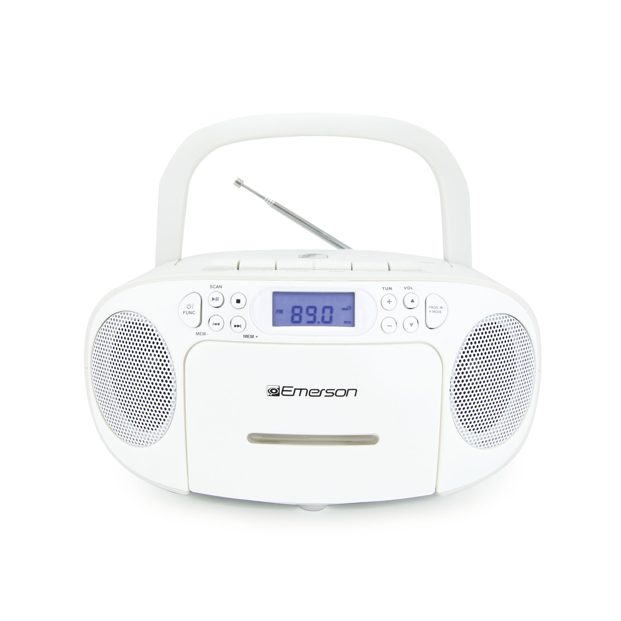 Portable CD / Cassette Boombox with AM/FM Radio
