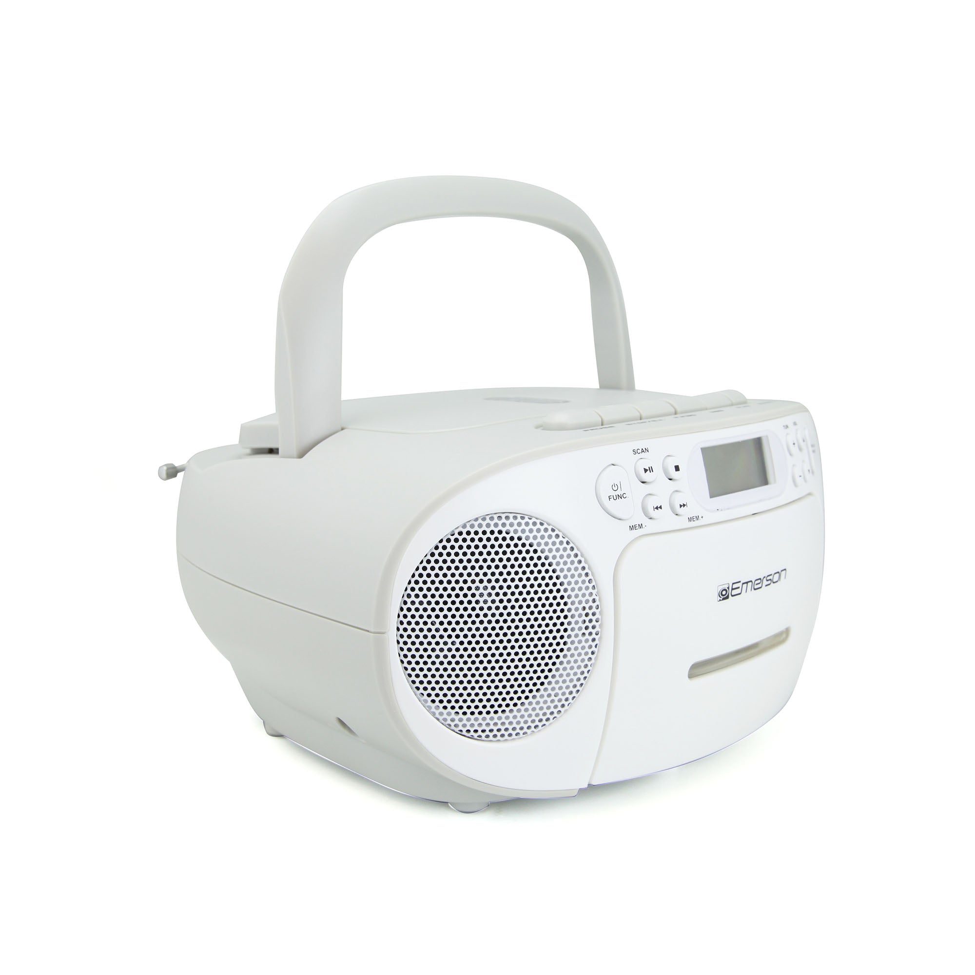 Portable CD / Cassette Boombox with AM/FM Radio