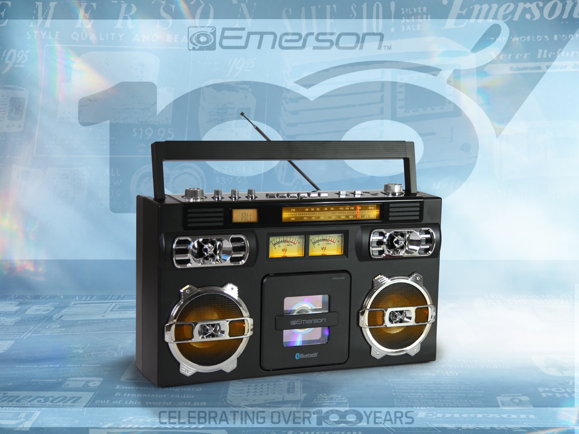 Retro Portable CD Boombox