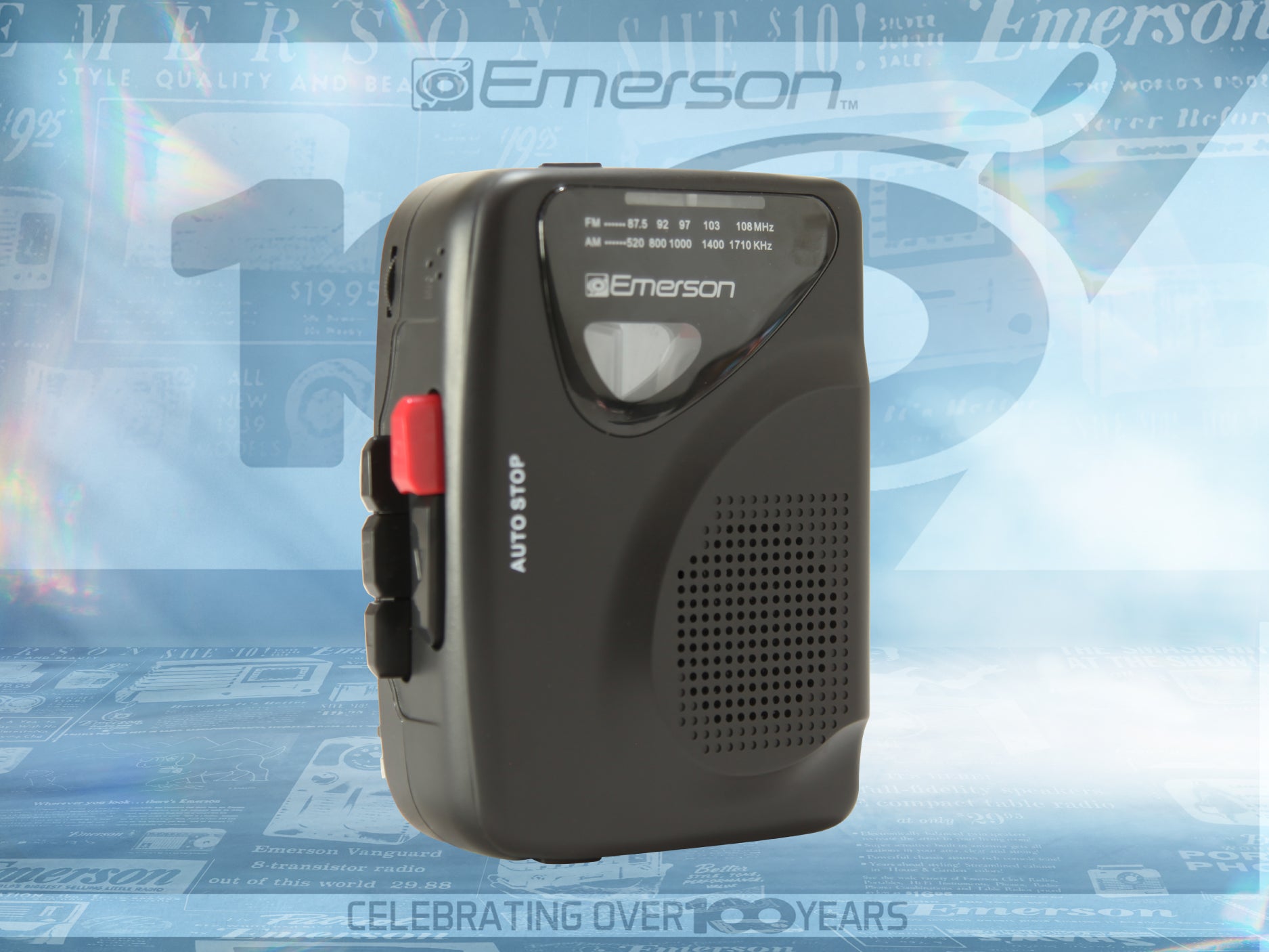 Portable Cassette Player & Recorder with AM/FM Radio