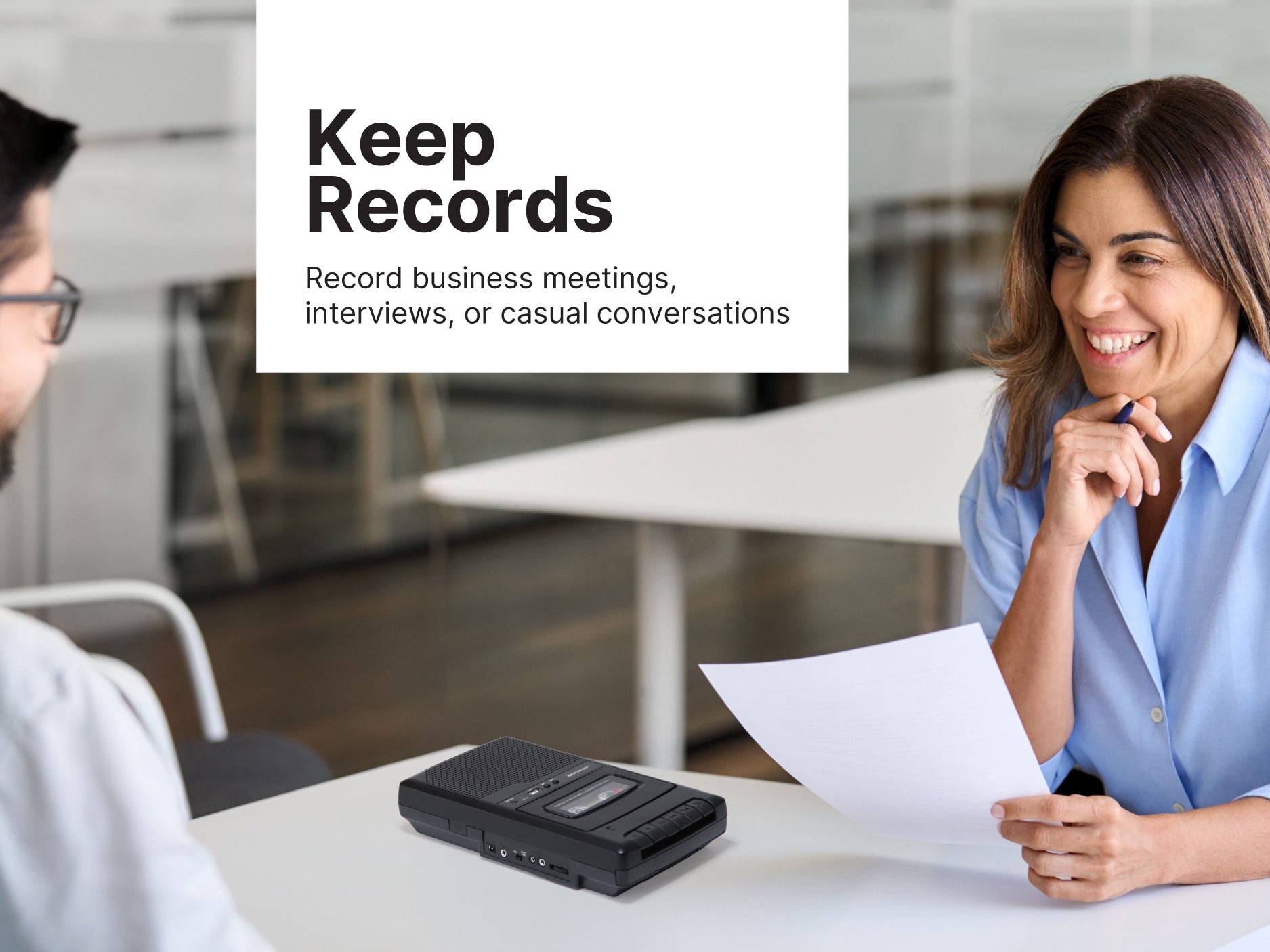 Portable Cassette Player and Recorder