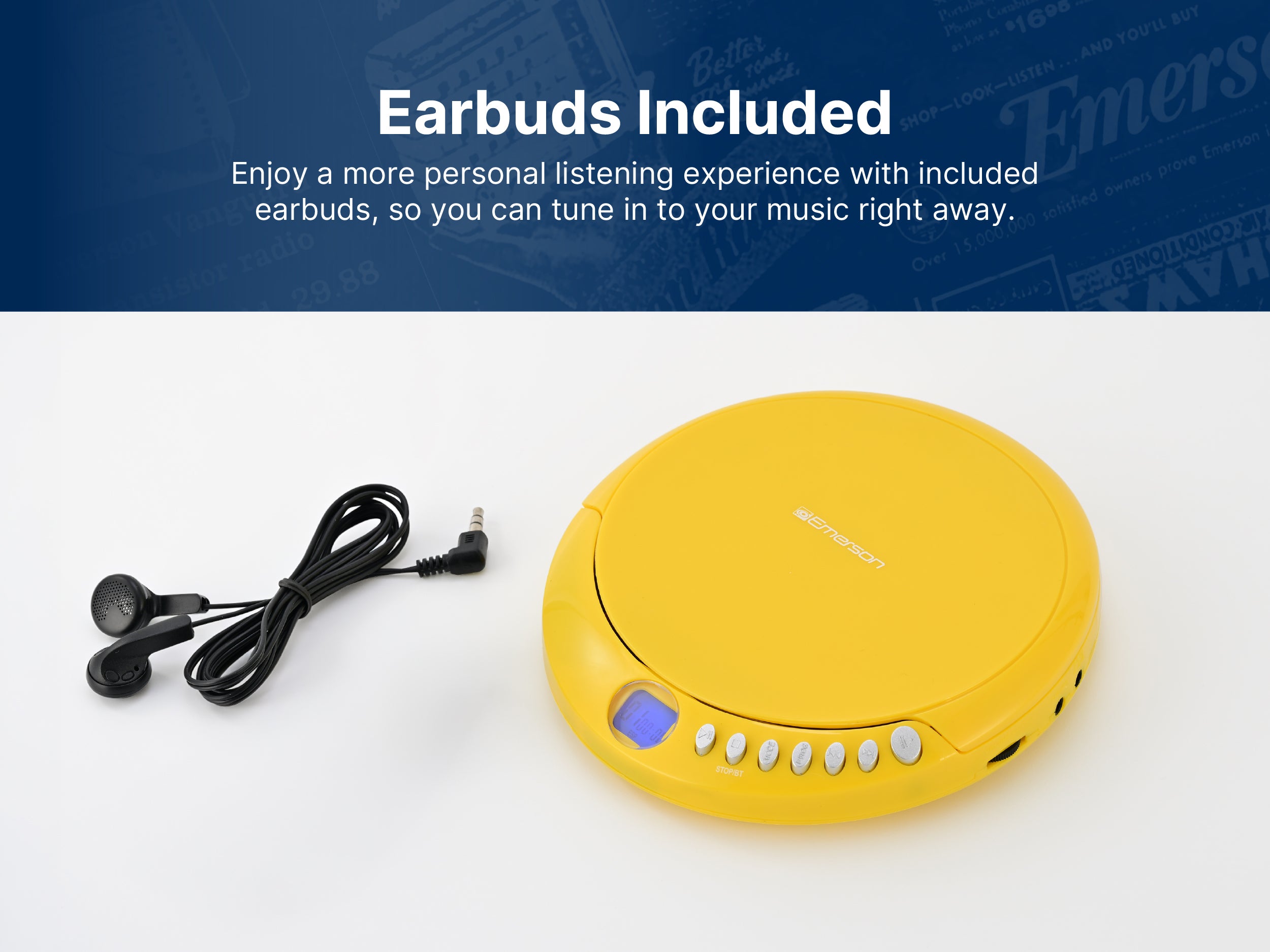 Portable Bluetooth® CD Player with FM Radio and AudioStream™