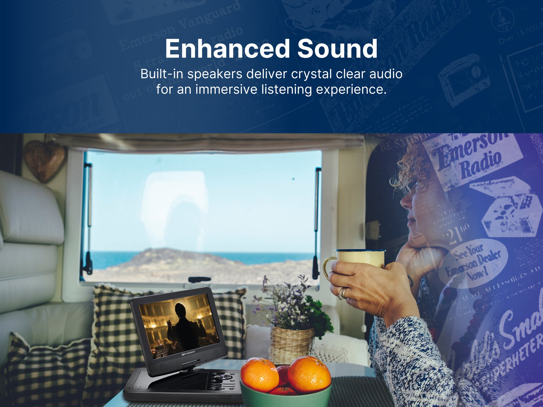 10.1" DVD Player 
with Built-in Speaker