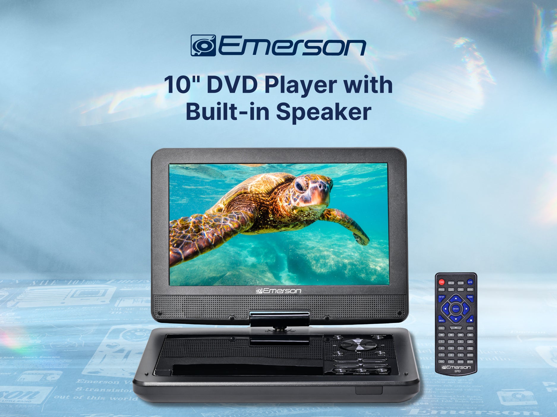 10.1" DVD Player 
with Built-in Speaker
