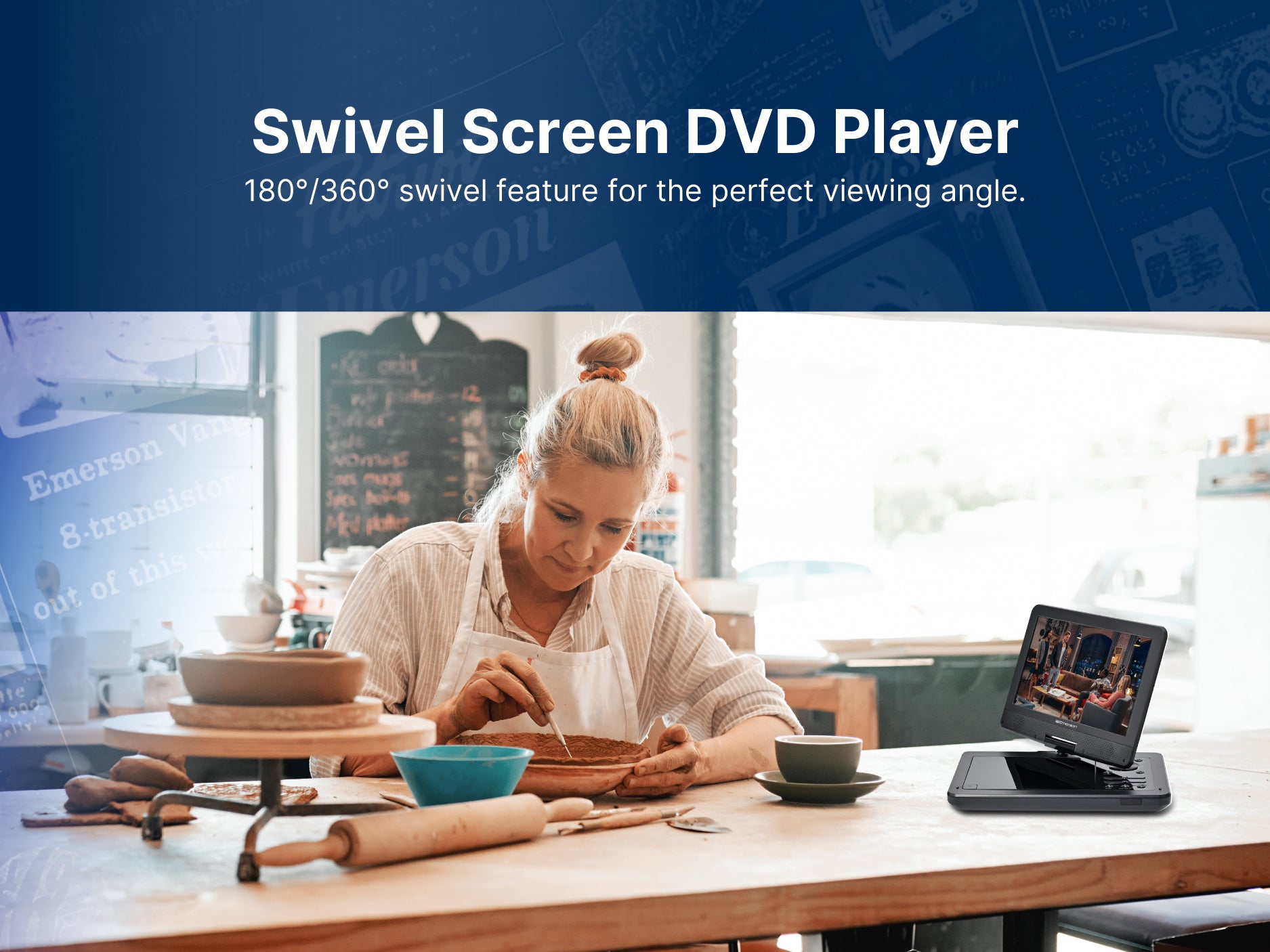 10.1" DVD Player 
with Built-in Speaker