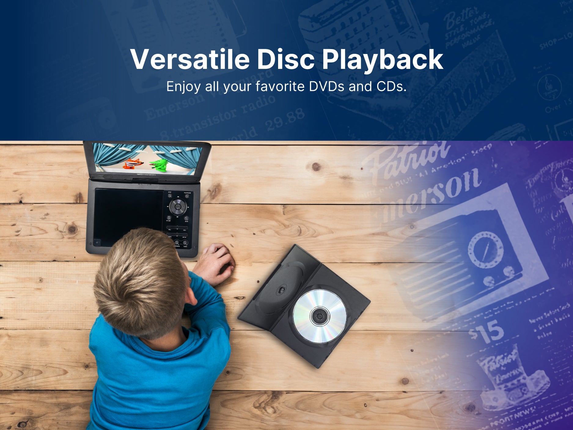 10.1" DVD Player 
with Built-in Speaker
