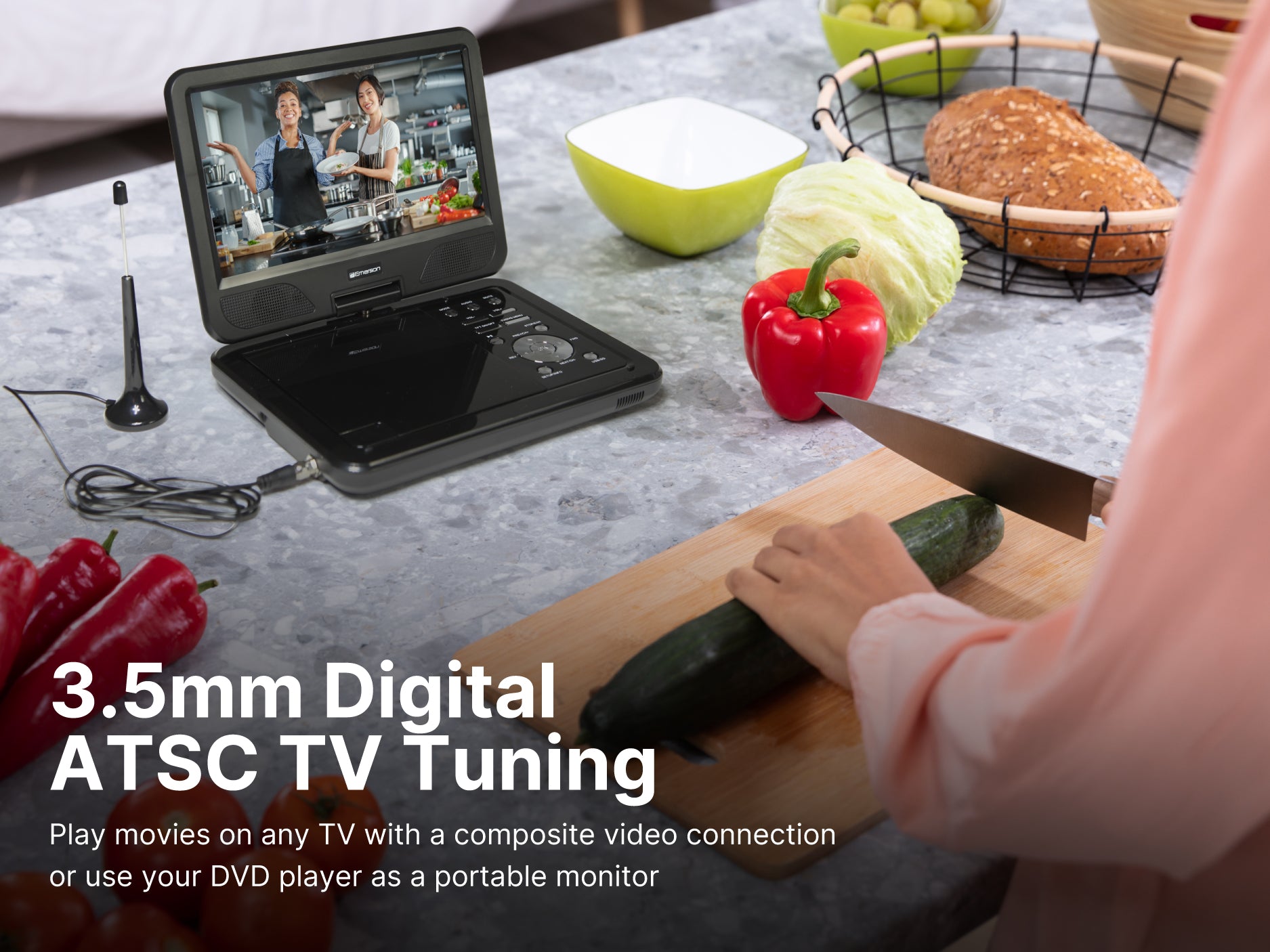 10" DVD Player 
with ATSC Digital TV