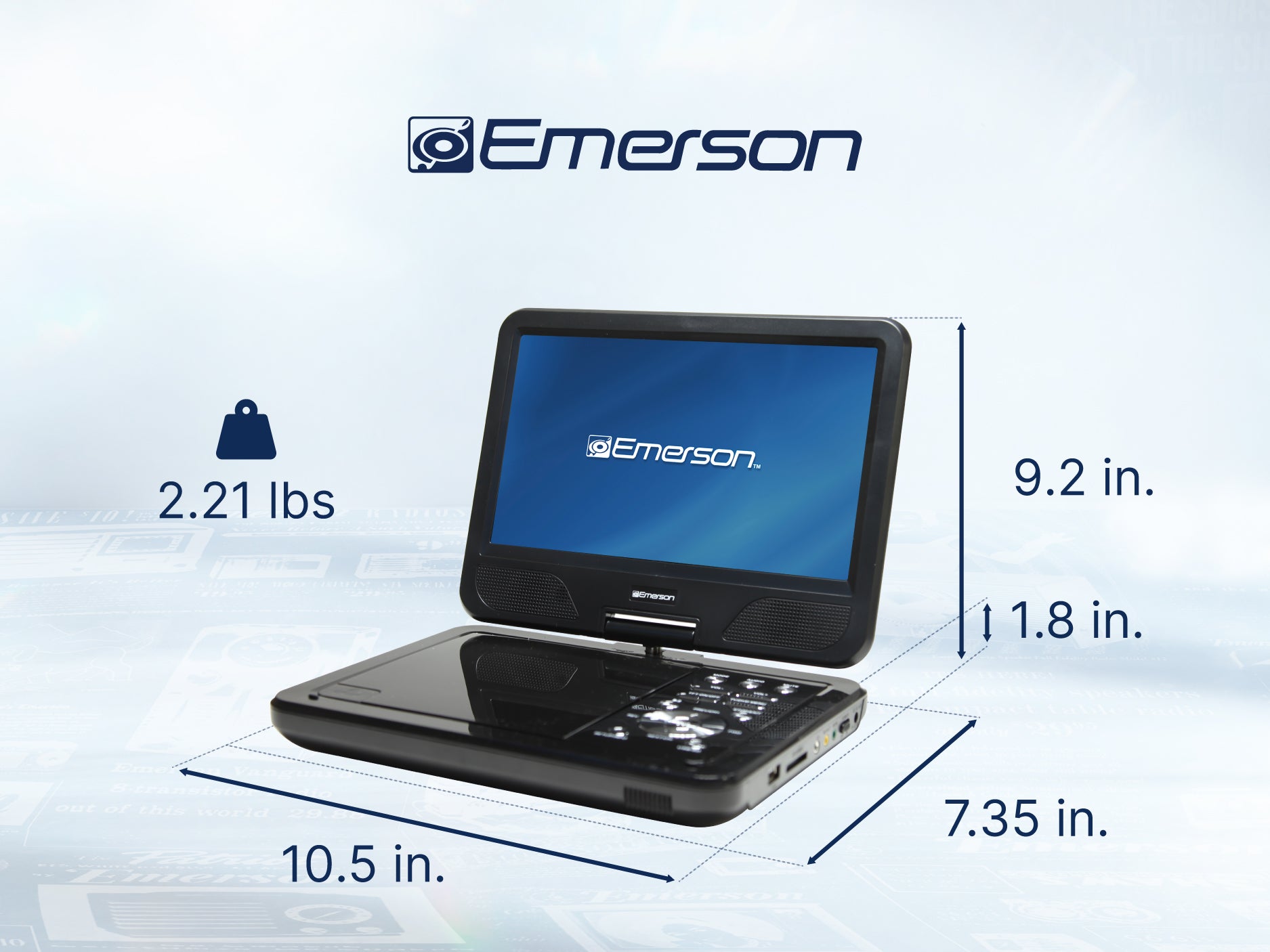 10" DVD Player 
with ATSC Digital TV