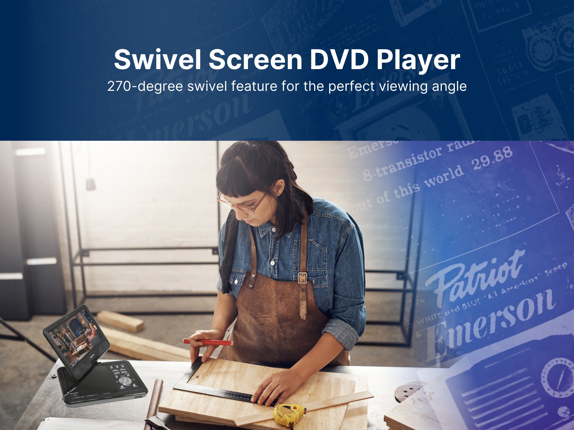 10" DVD Player 
with ATSC Digital TV