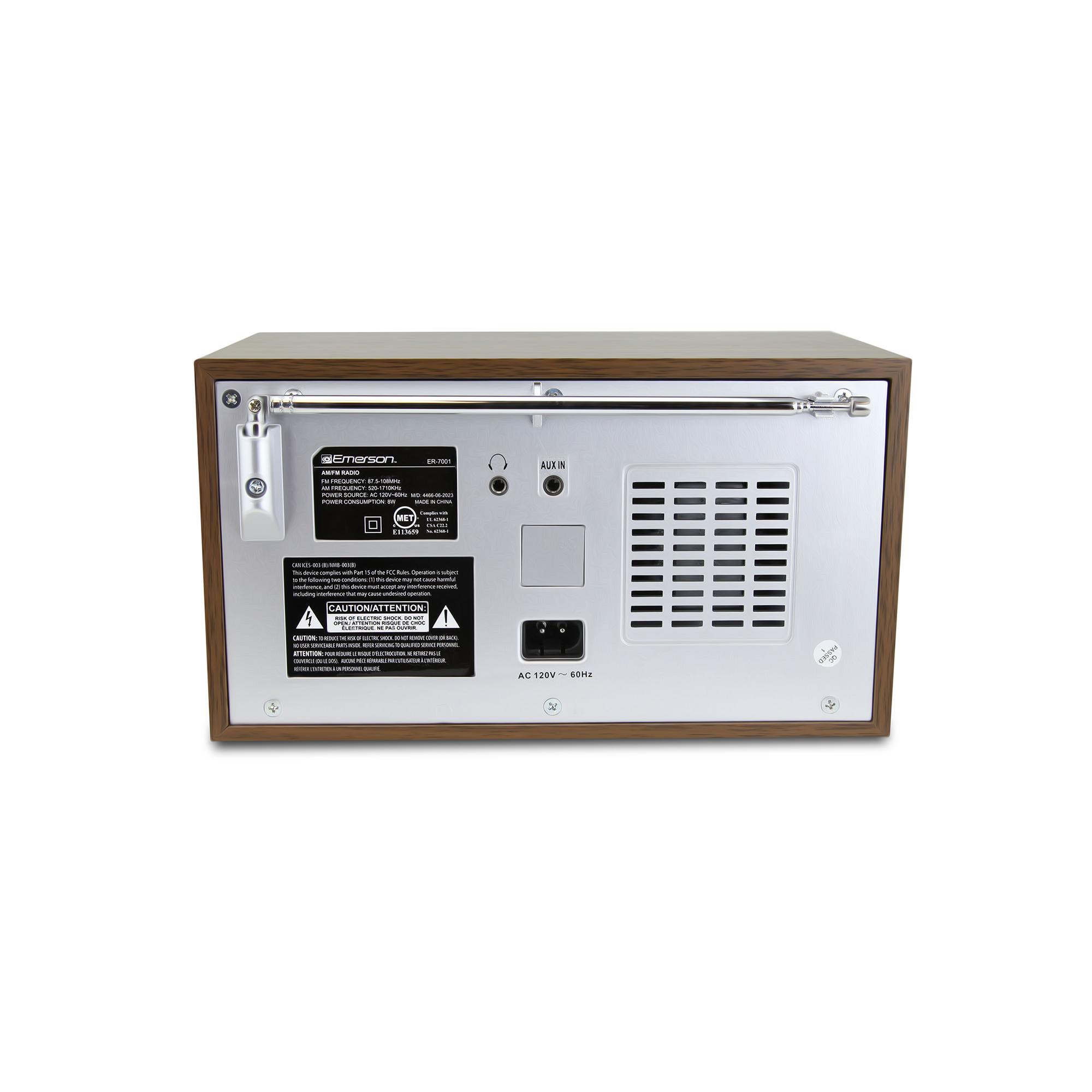 AM / FM Radio 
with Built-in Speaker
