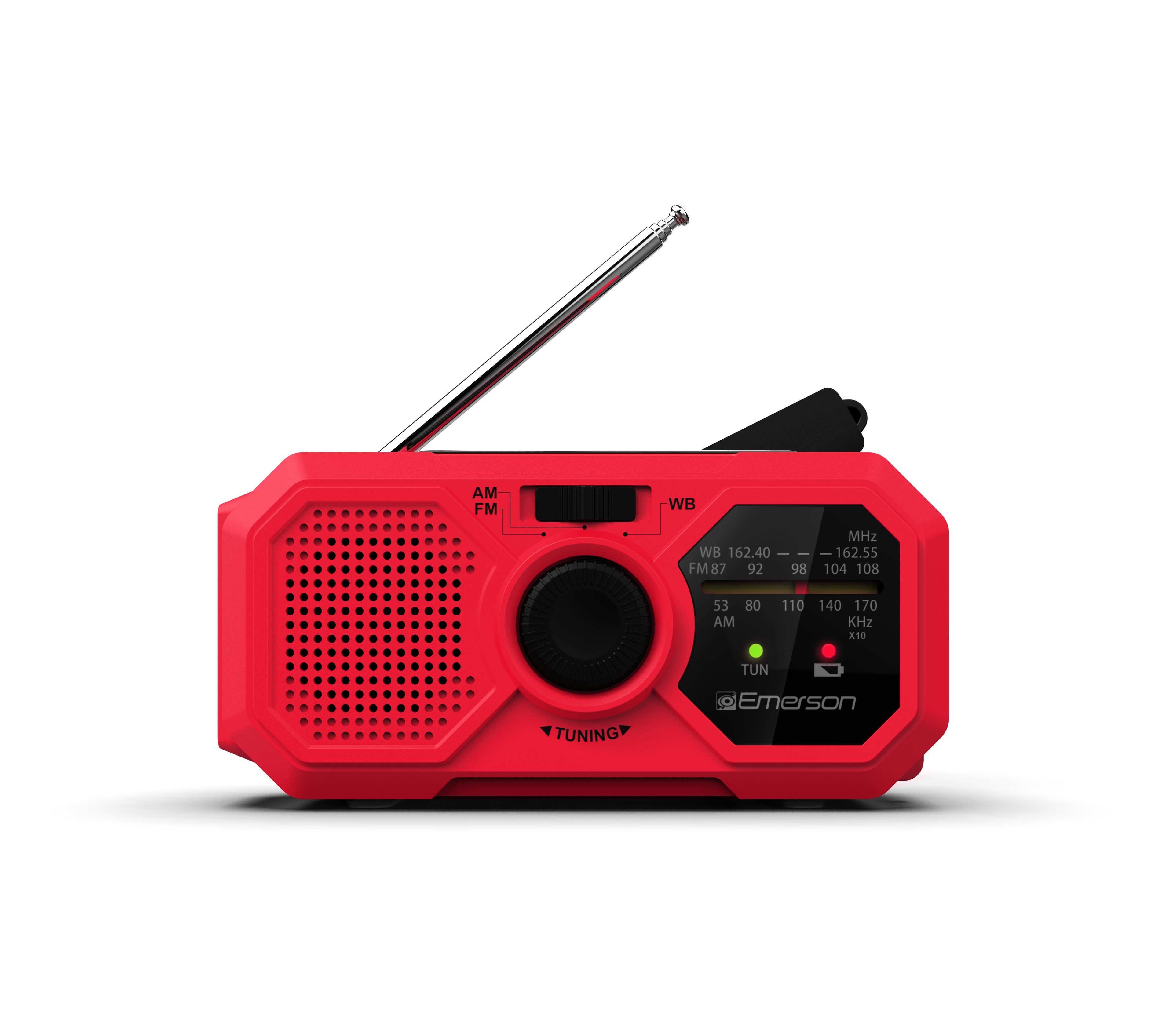 Emergency AM/FM Radio 
with Weather Band and Power Bank
