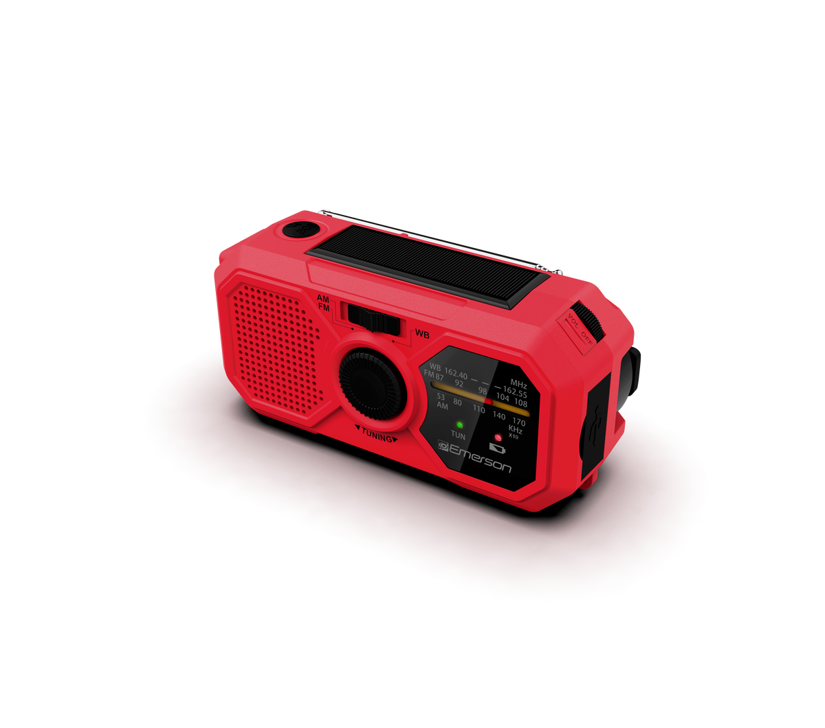Emergency AM/FM Radio 
with Weather Band and Power Bank