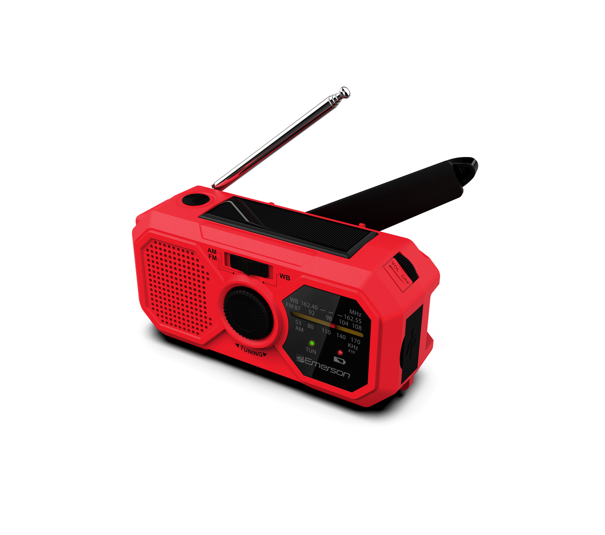 Emergency AM/FM Radio 
with Weather Band and Power Bank