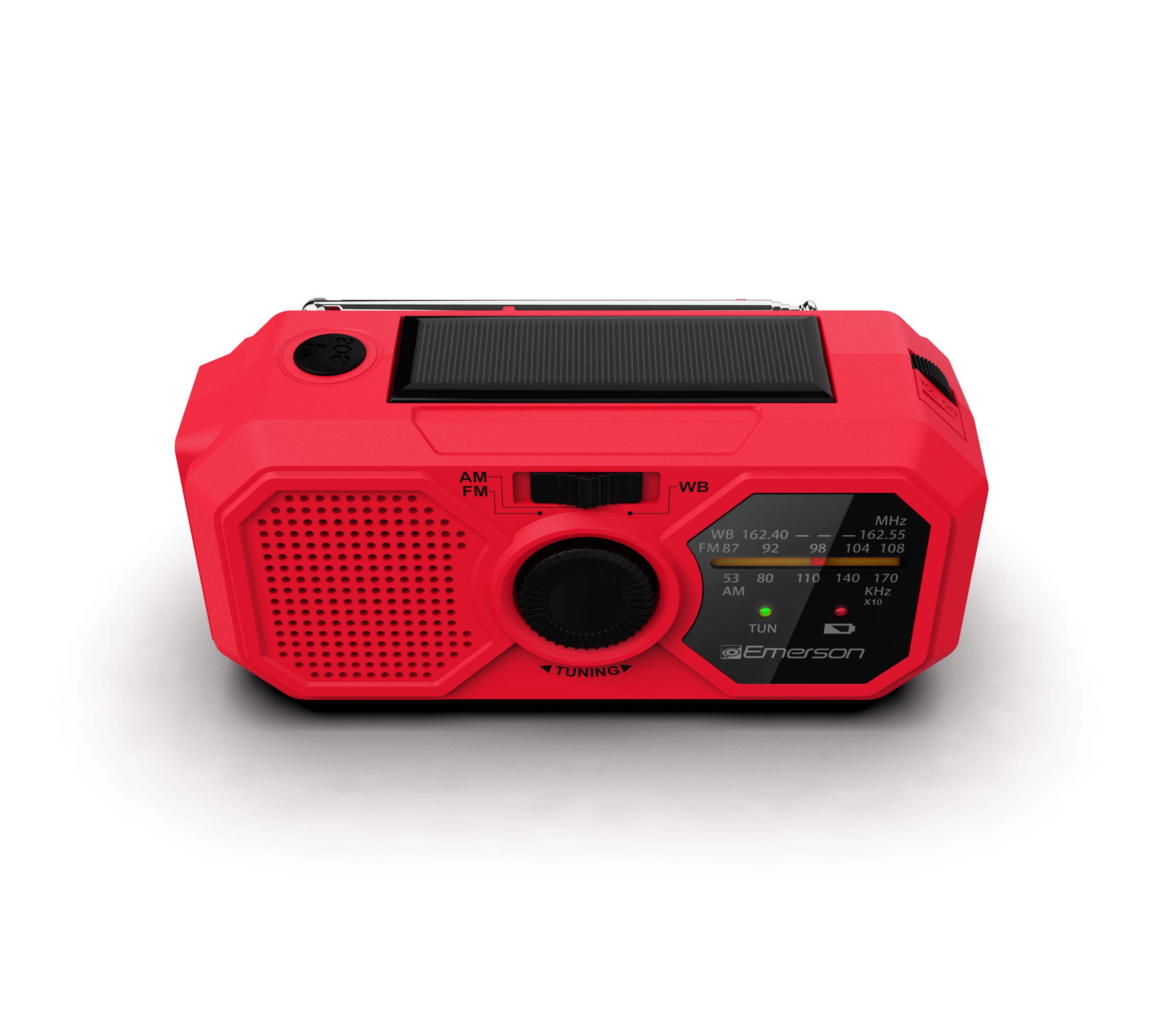 Emergency AM/FM Radio 
with Weather Band and Power Bank