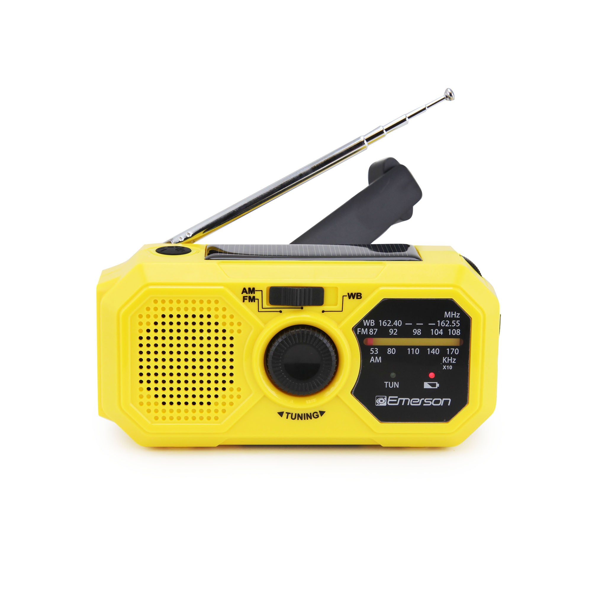 Emergency AM/FM Radio 
with Weather Band and Power Bank