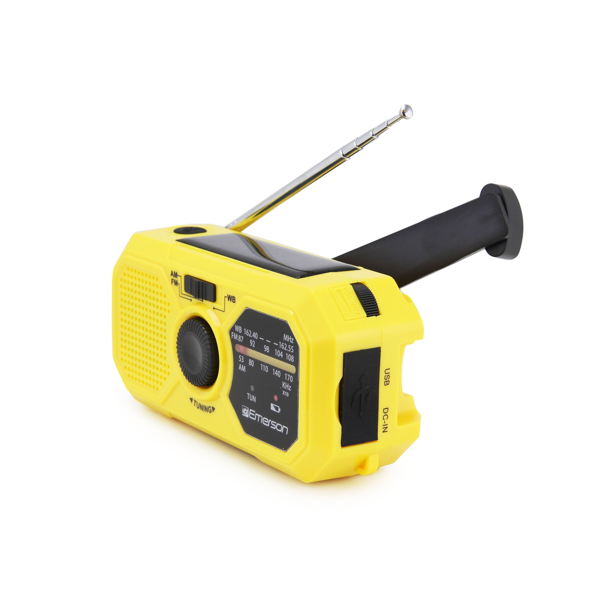 Emergency AM/FM Radio 
with Weather Band and Power Bank