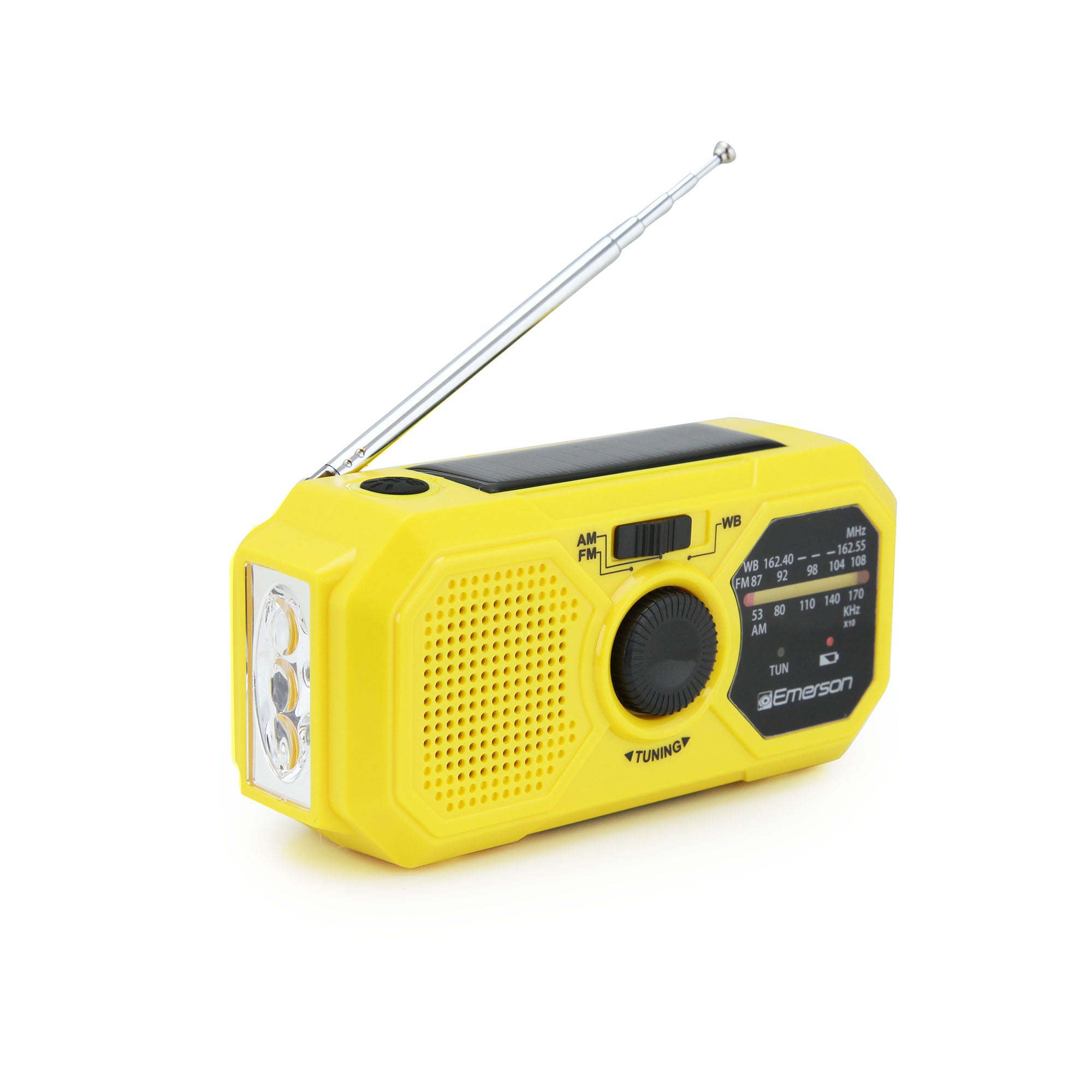 Emergency AM/FM Radio 
with Weather Band and Power Bank