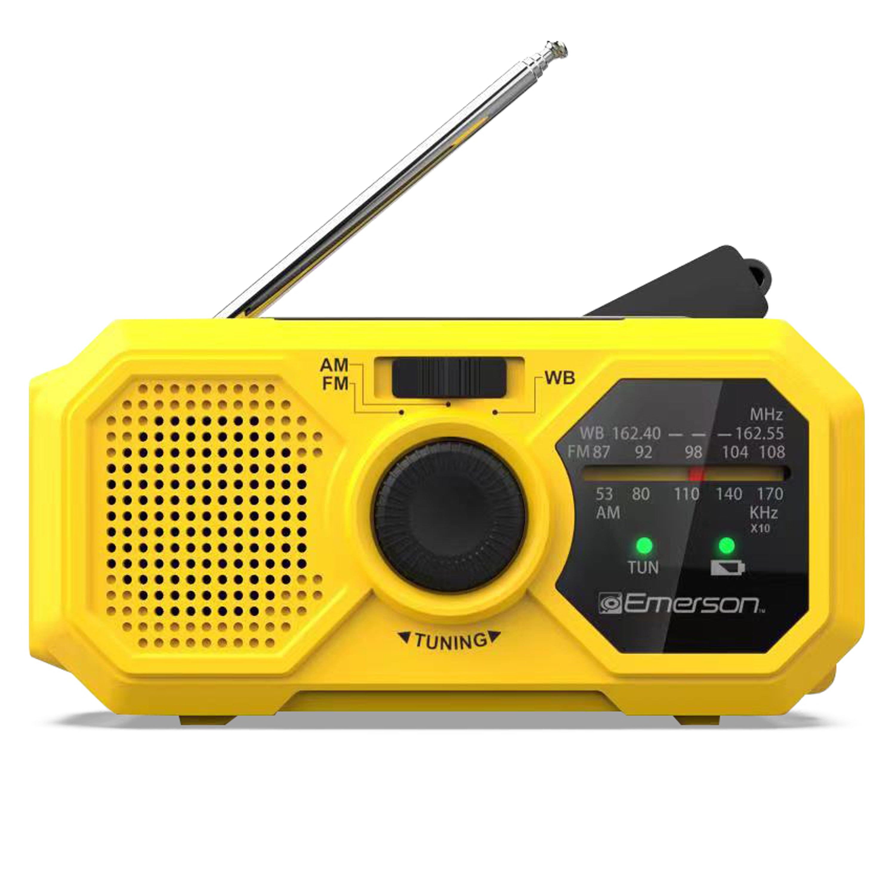 Emergency AM/FM Radio 
with Weather Band and Power Bank