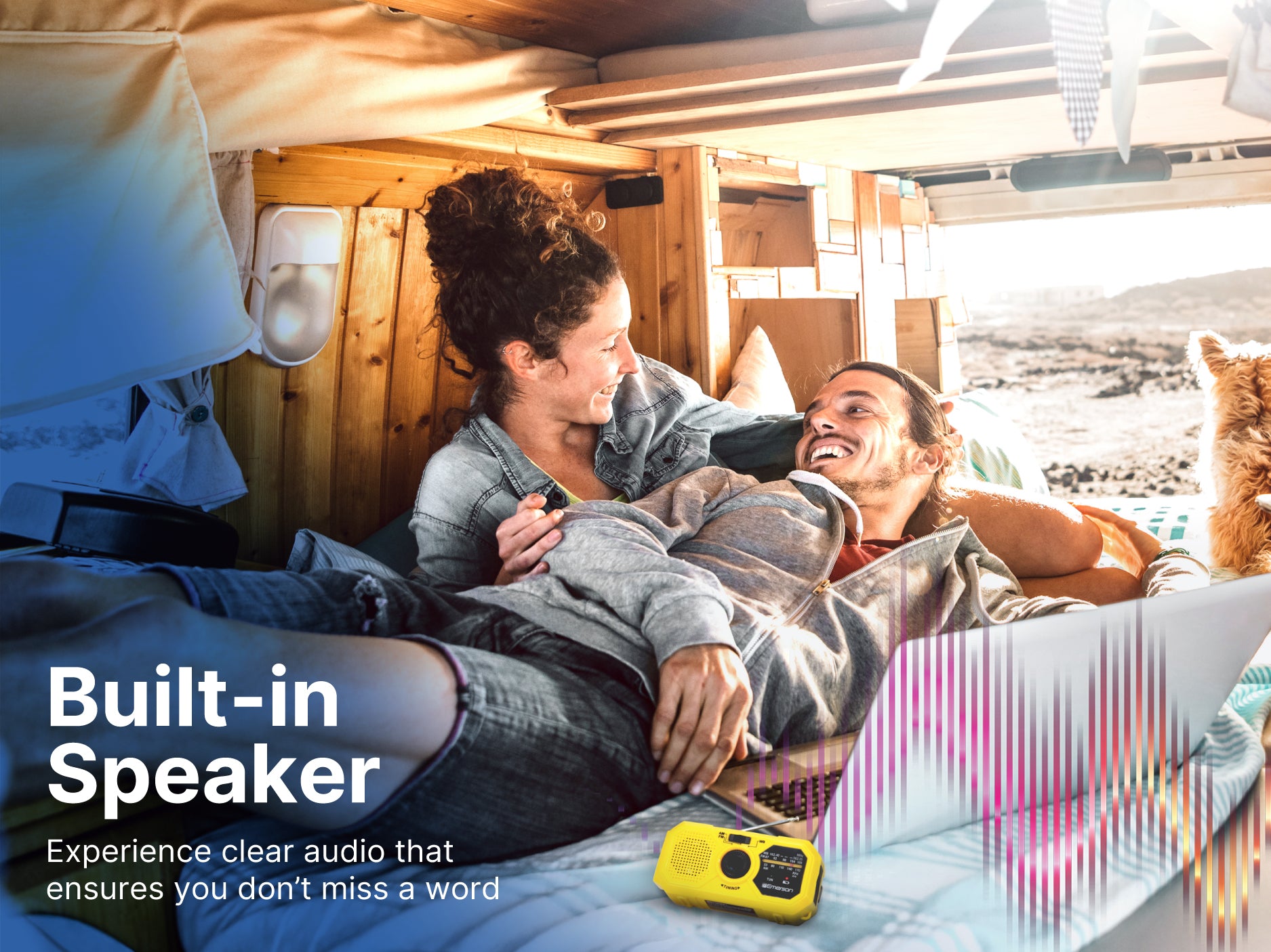 Emergency AM/FM Radio 
with Weather Band and Power Bank