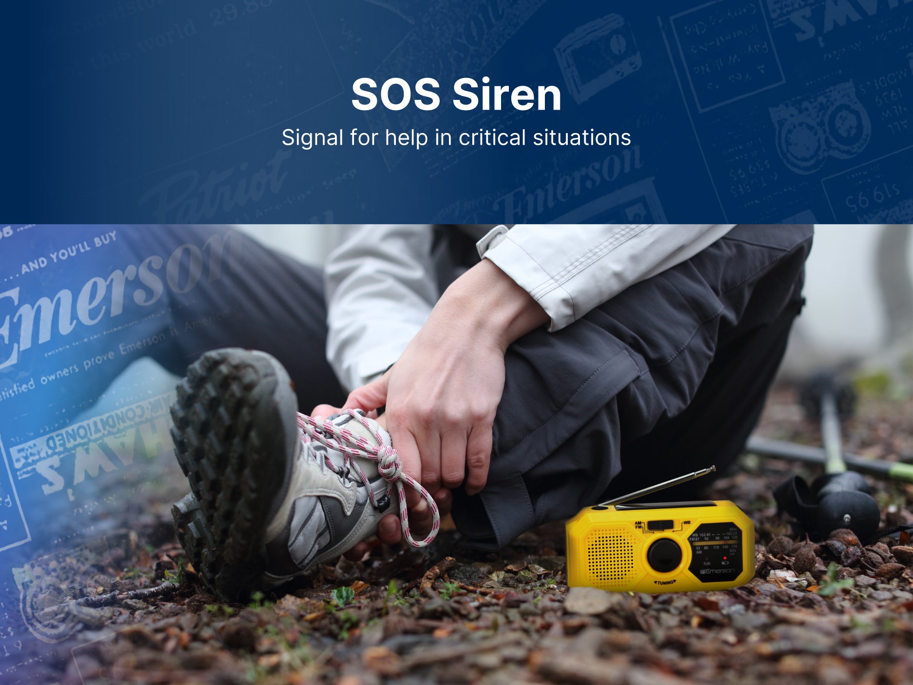 Emergency AM/FM Radio 
with Weather Band and Power Bank