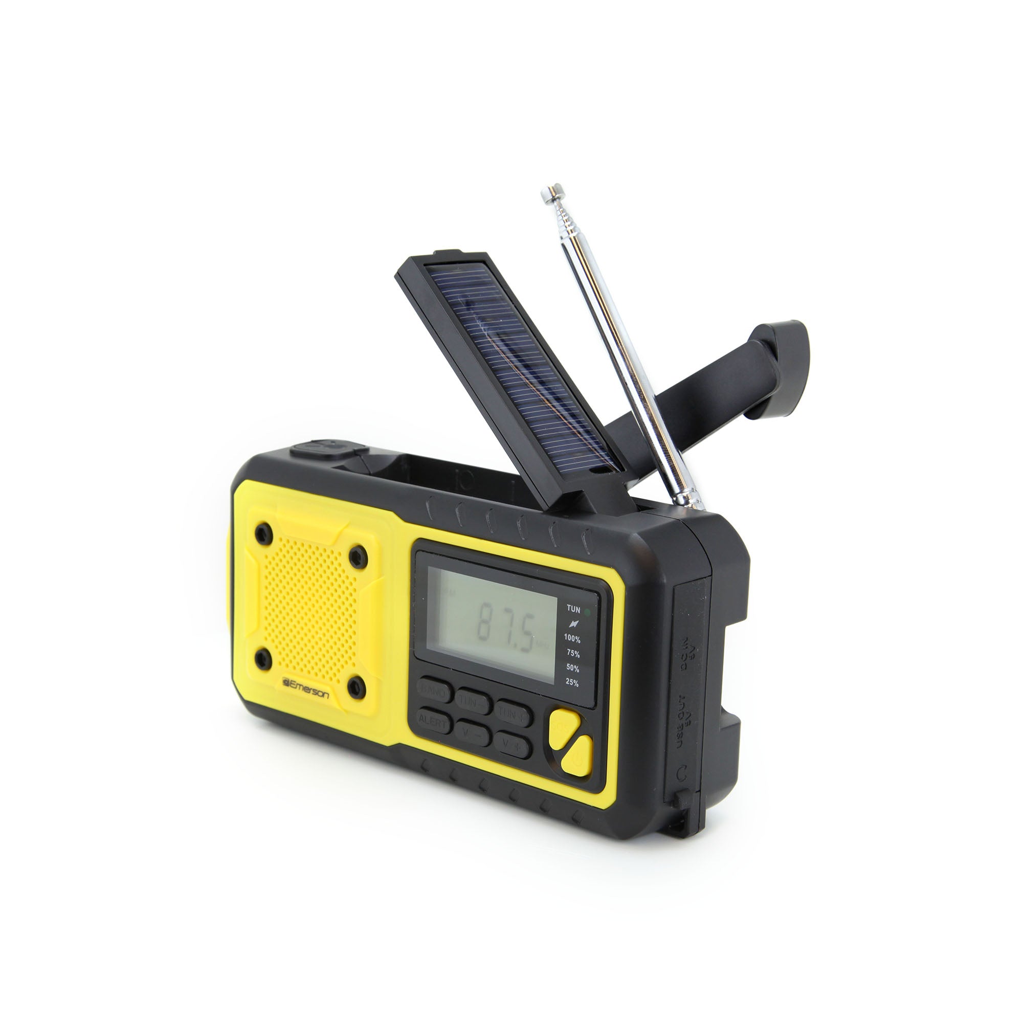 Emergency AM/FM Radio 
with Weather Band and Power Bank