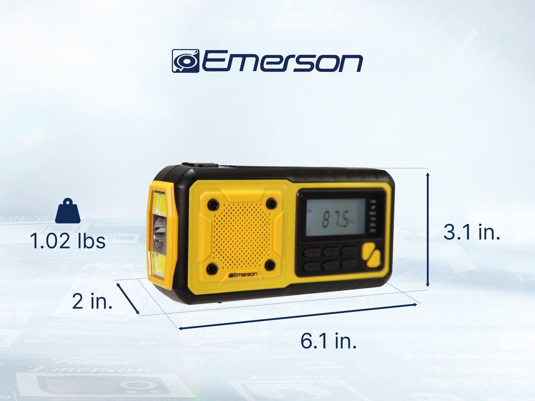Emergency AM/FM Radio 
with Weather Band and Power Bank