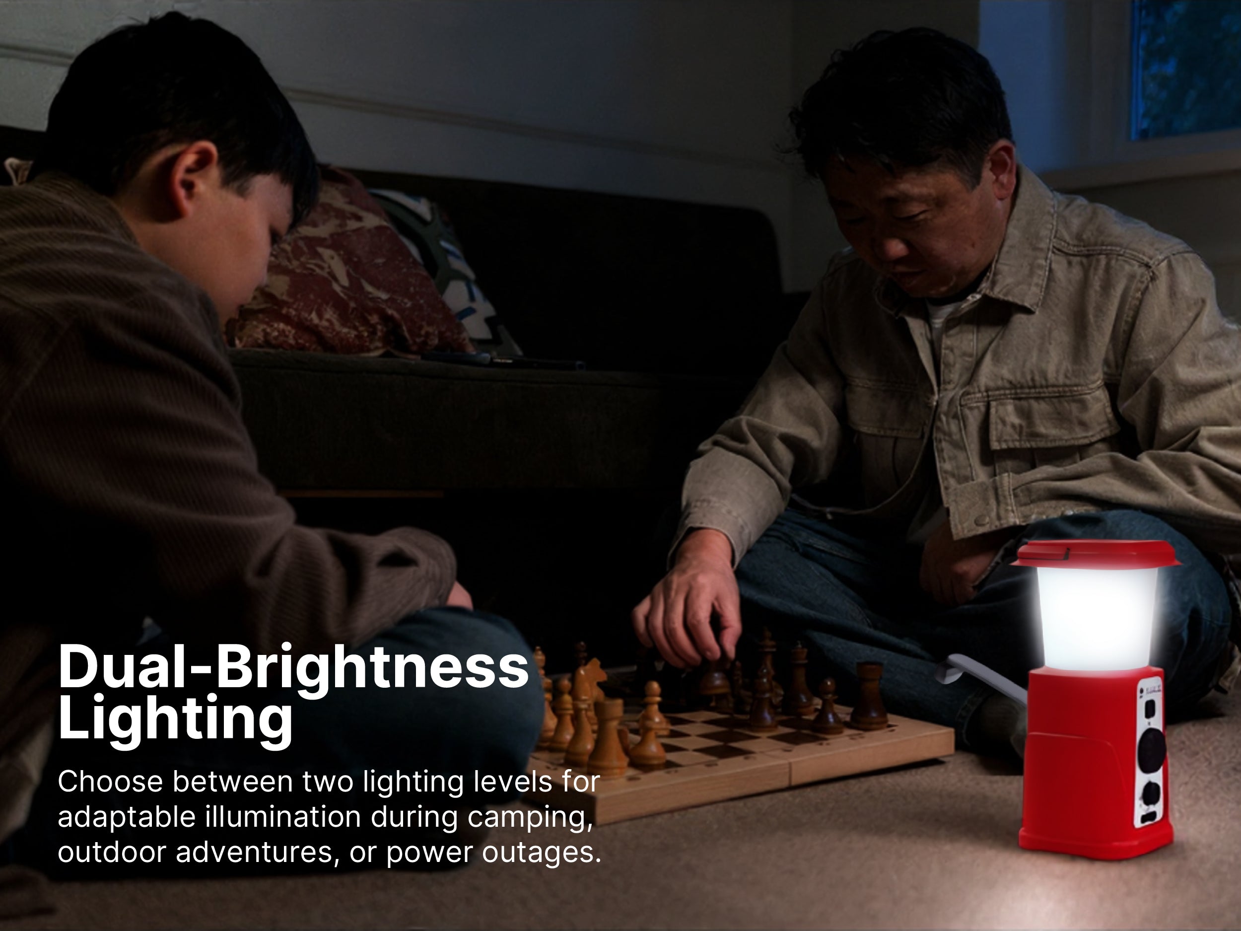 Emergency Solar Radio Lantern with Dynamo Hand-Crank Generator