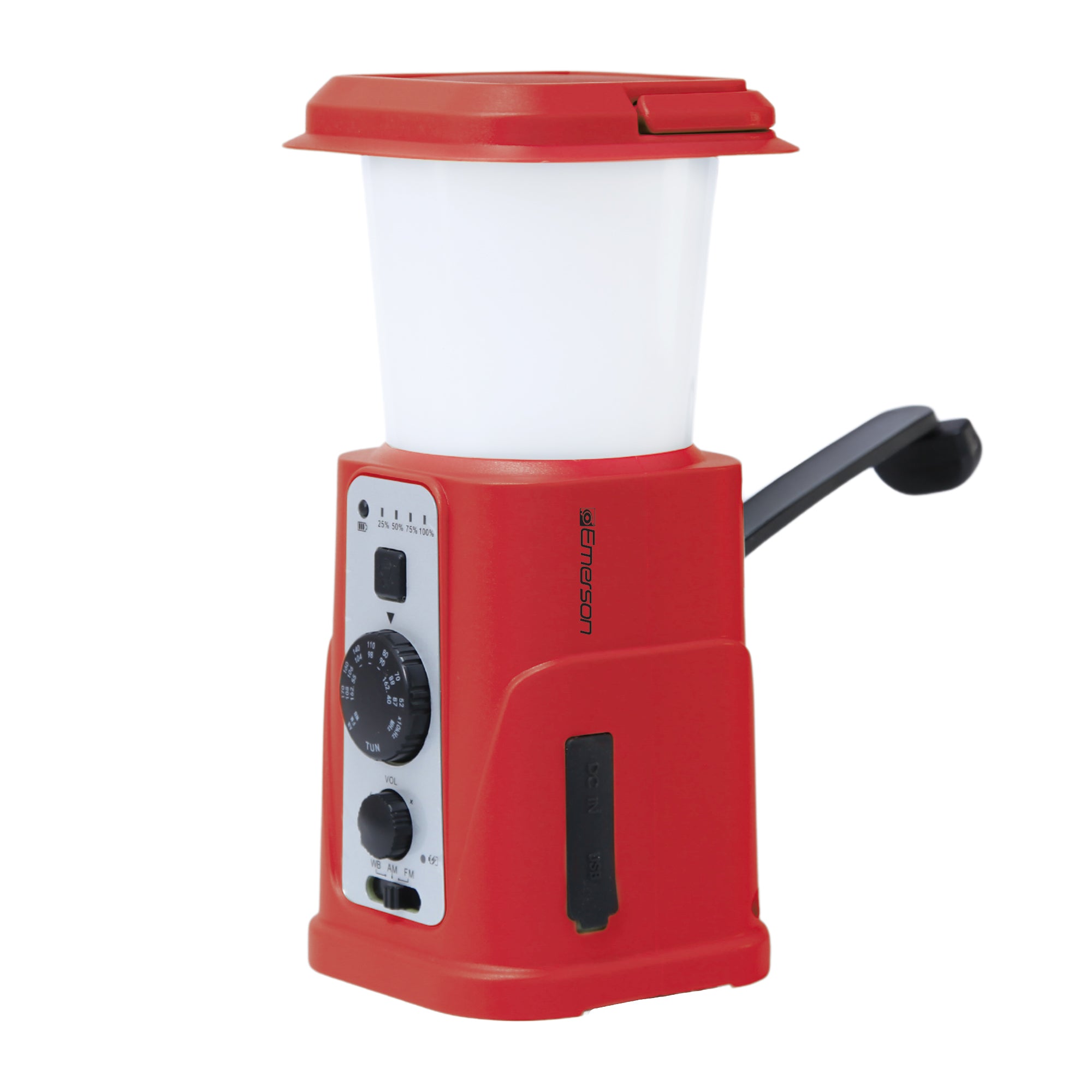 Emergency Solar Radio Lantern with Dynamo Hand-Crank Generator