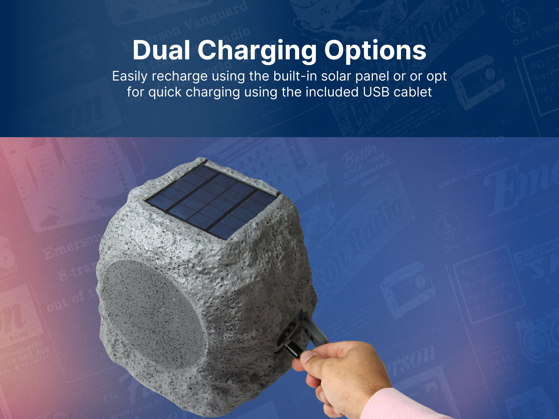 Rock Party Solar Bluetooth® Speaker